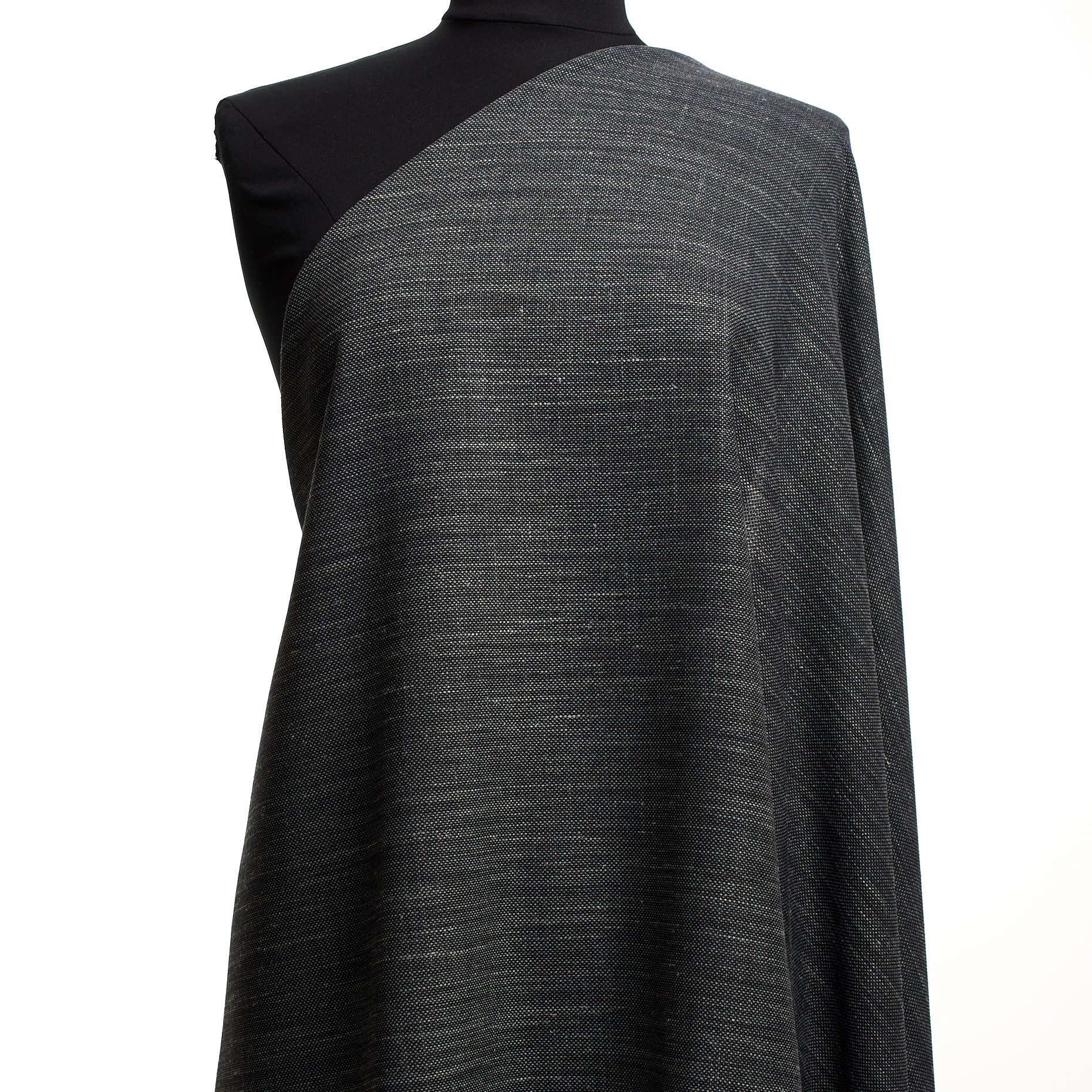 COOL WOOL, LINEN BLEND, MICRO STRUCTURE, FOLKSTONE GRAY (F000045029) - Mannequin