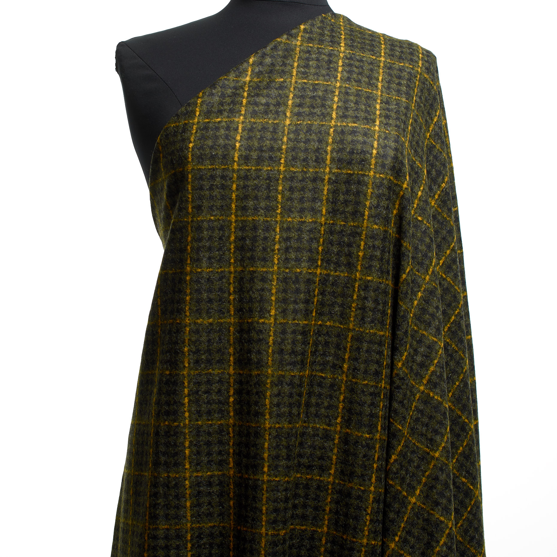 Jersey, Misto Lana, Quadro, Capulet Olive&Yellow Balloon (F000041559) - Manichino