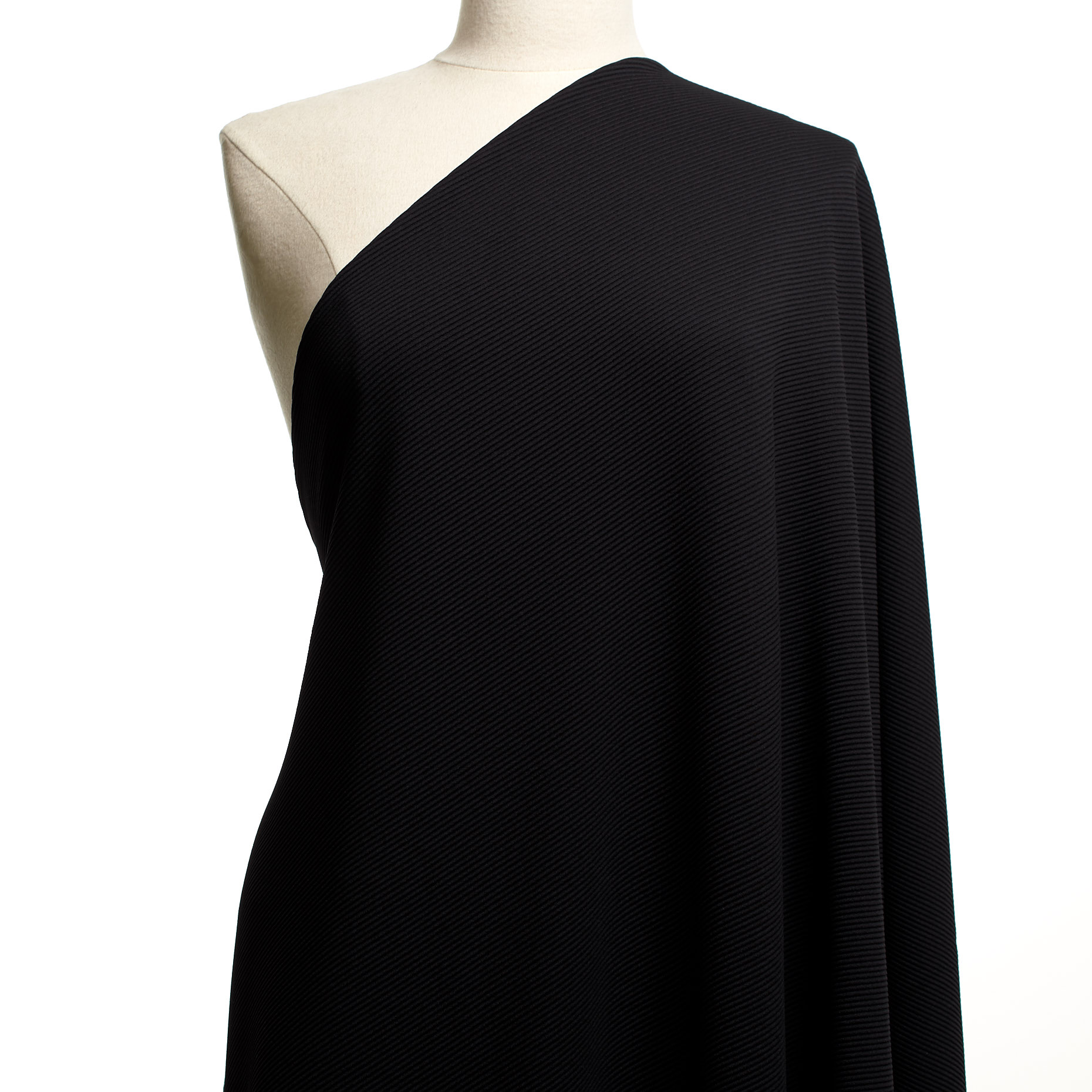 Techno Jersey, Élastique, Sergé, Raven Black (F000042674) - Mannequin