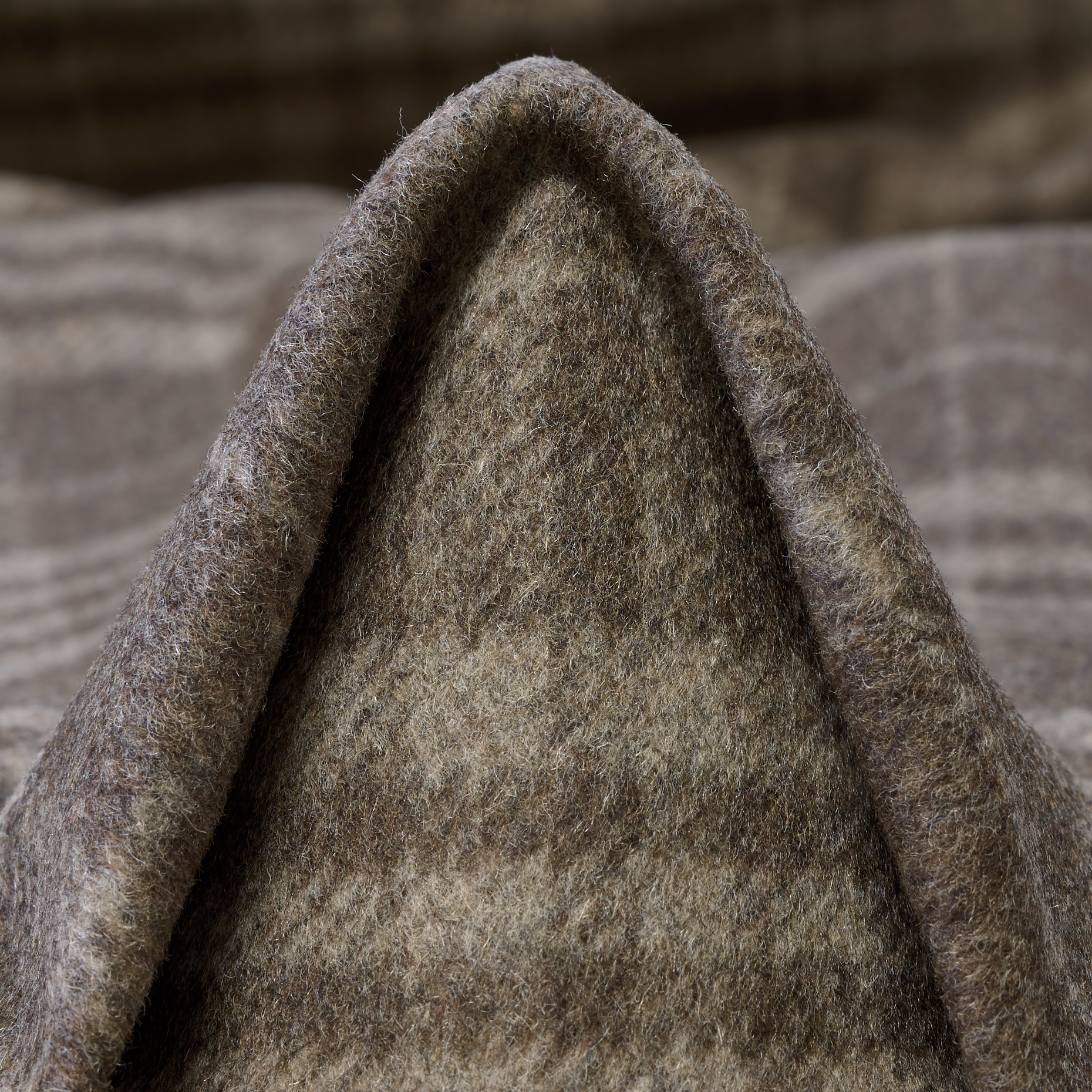 BOILED WOOL, CHECK, MOON ROCK&COFFEE QUARTZ (F000047465)