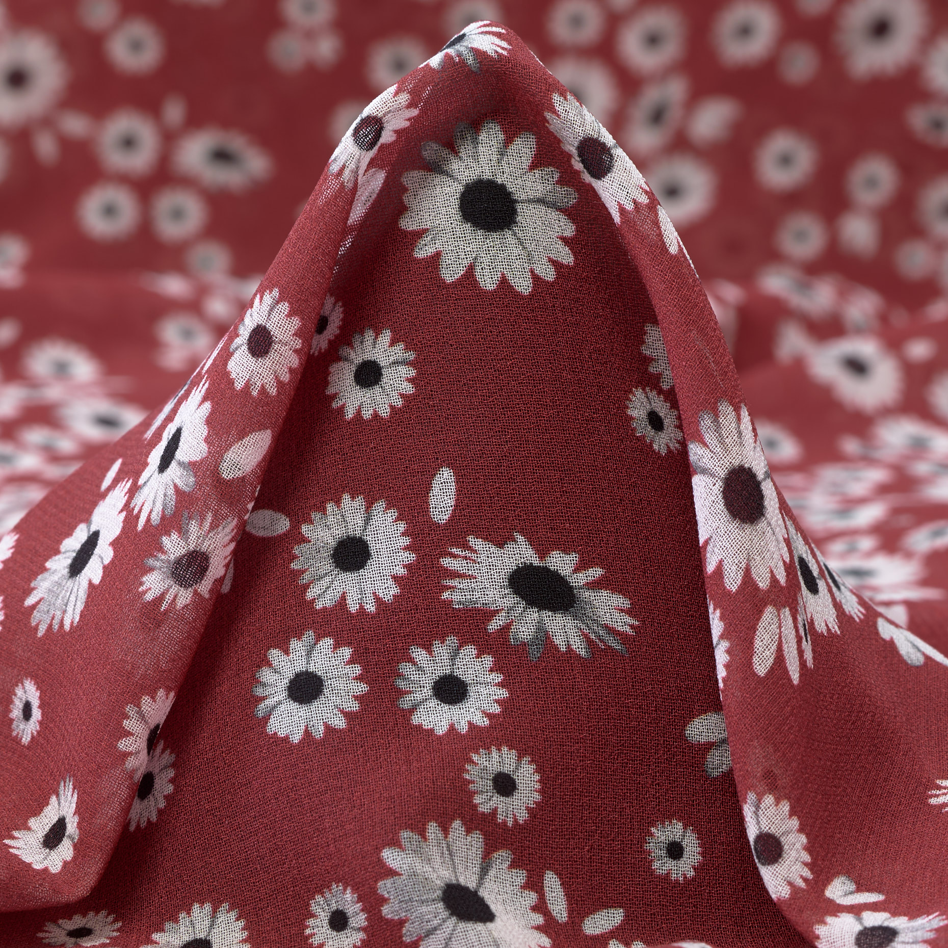 CHIFFON, FLORAL, CARDINAL&VAPOROUS GRAY