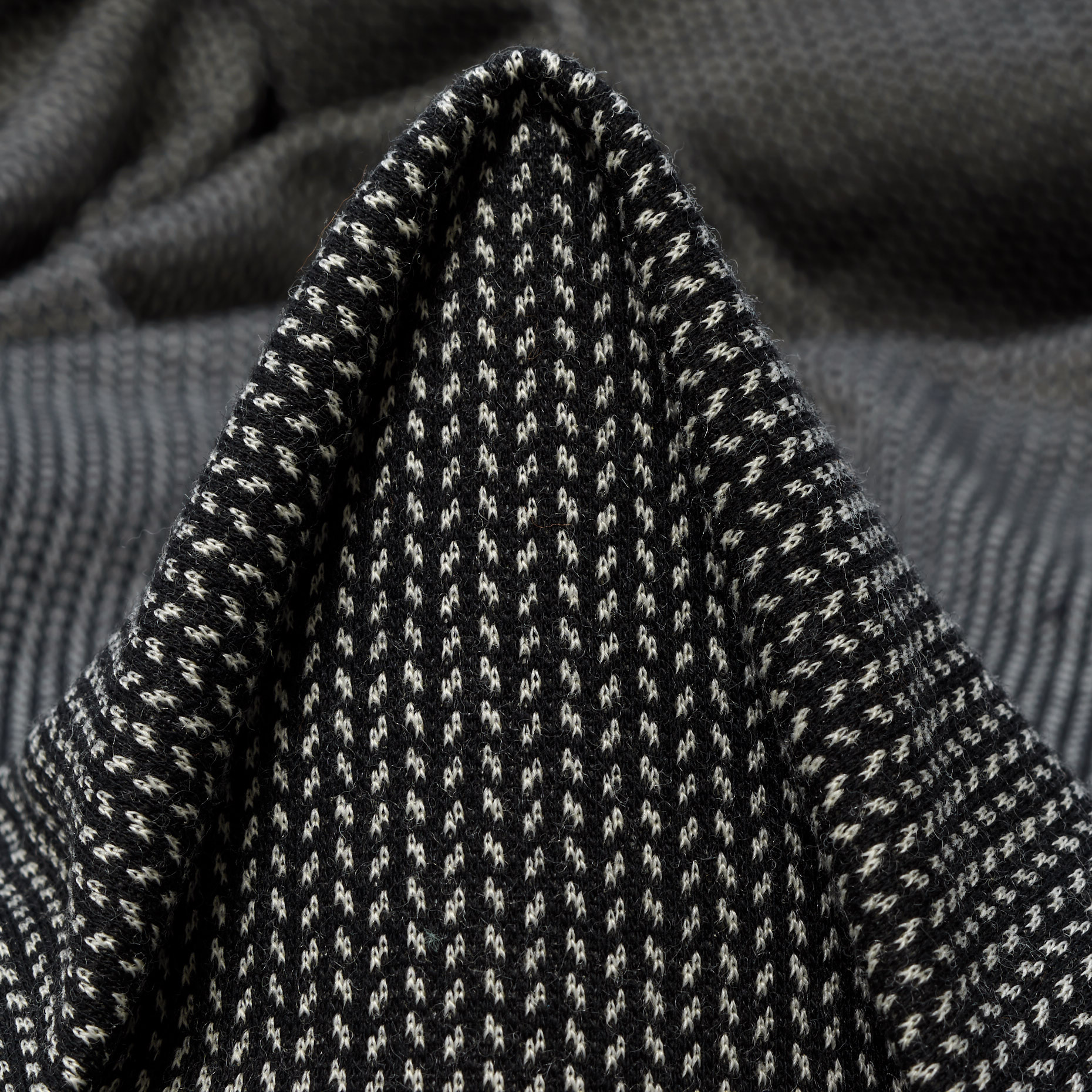JERSEY, JACQUARD, COTTON, ANTHRACITE (F000044181)