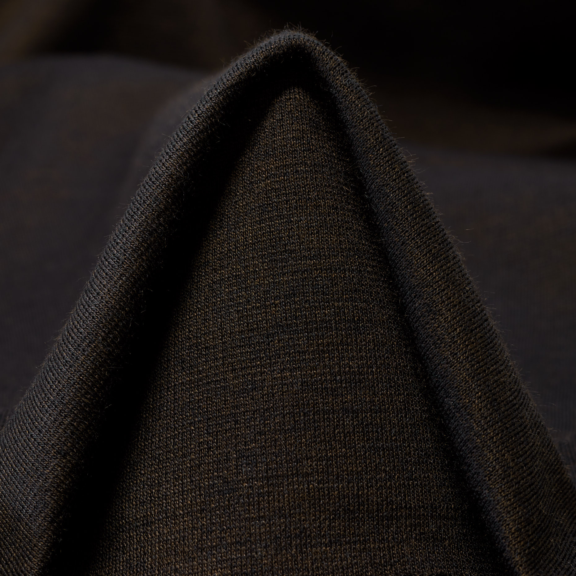 JERSEY, VIRGIN WOOL, MELANGE, SEAL BROWN