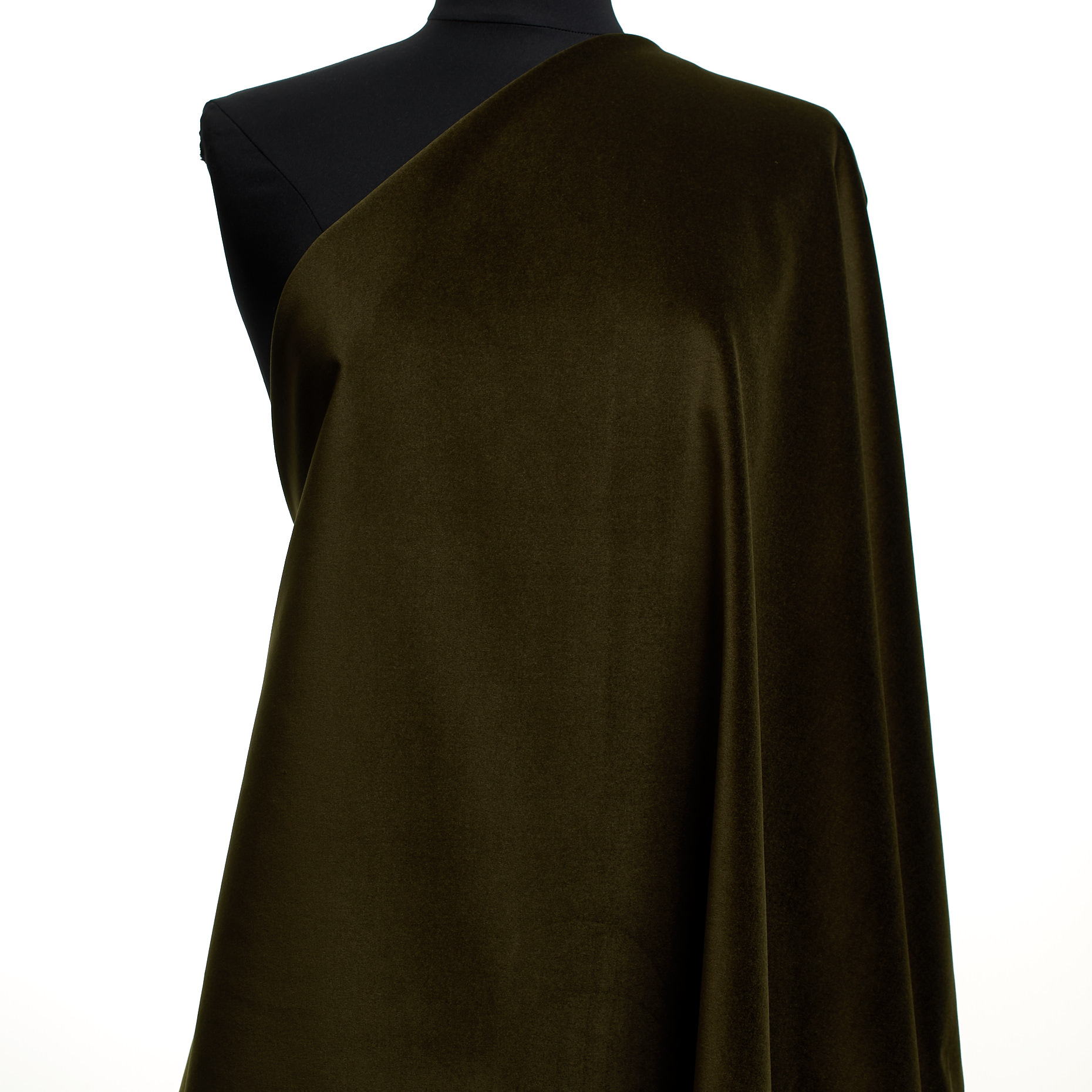 VELVET, COTTON, ELASTIC, DARK OLIVE (F000048197) - Mannequin