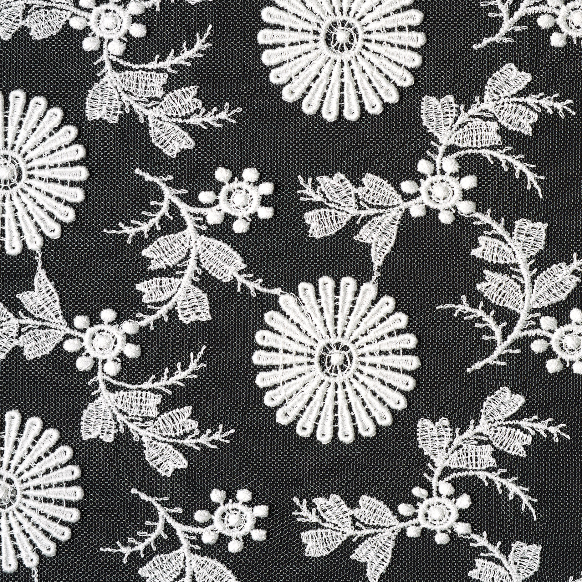 Tulle, Ricamato, Floreale, Snow White (B0000038) - Trama