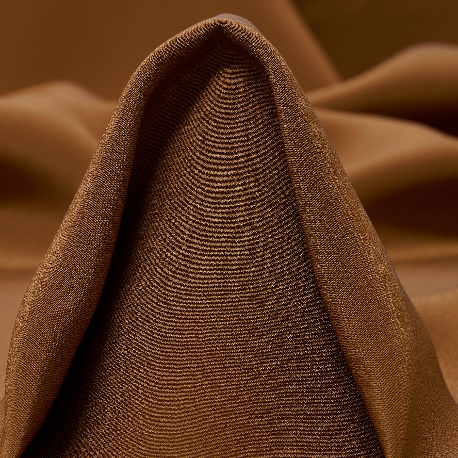 CRÊPE DE CHINE, SILK, CARAMEL CAFÉ (F000048888)