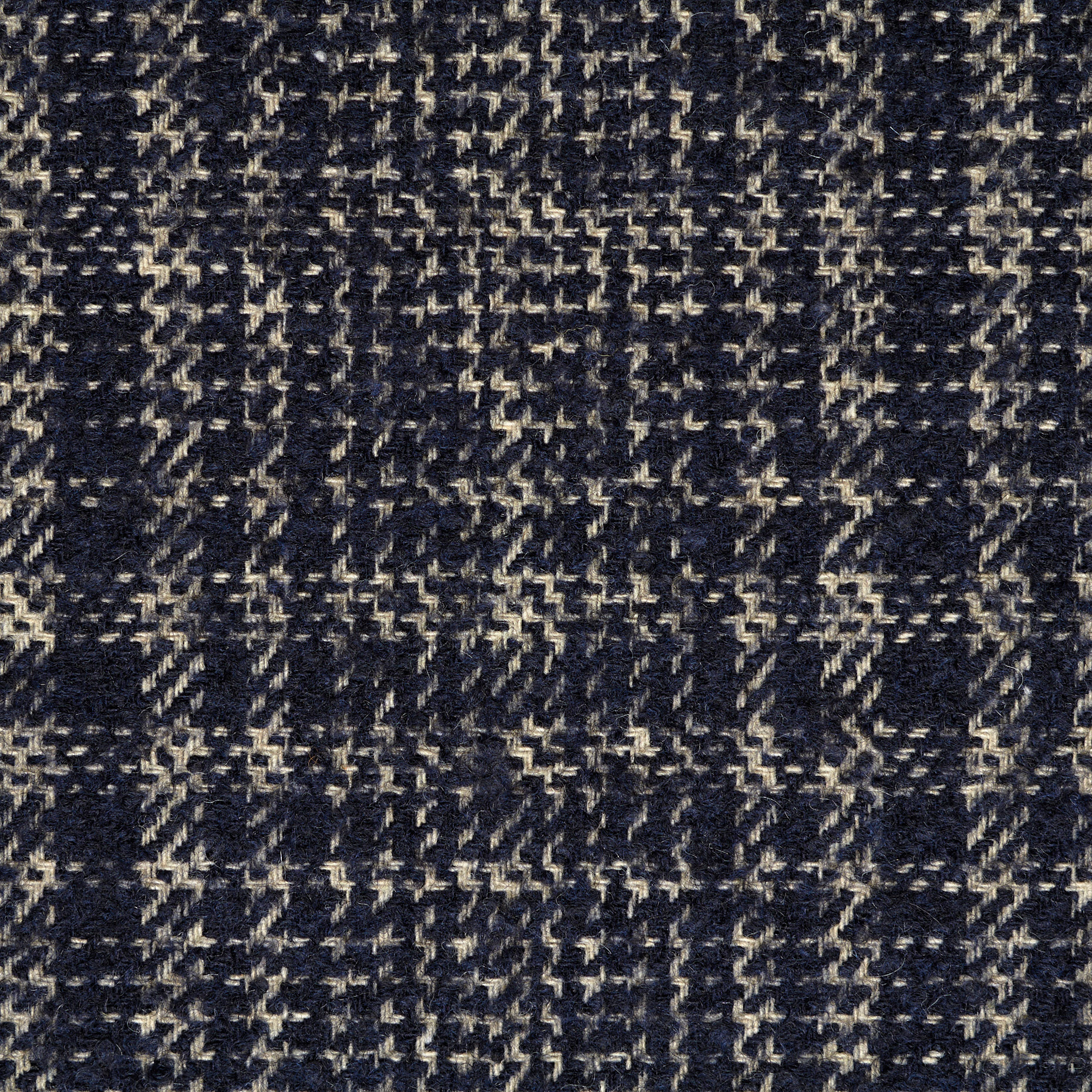 WOOL BLEND, CHECK, BLACK IRIS (F000044523) - Texture