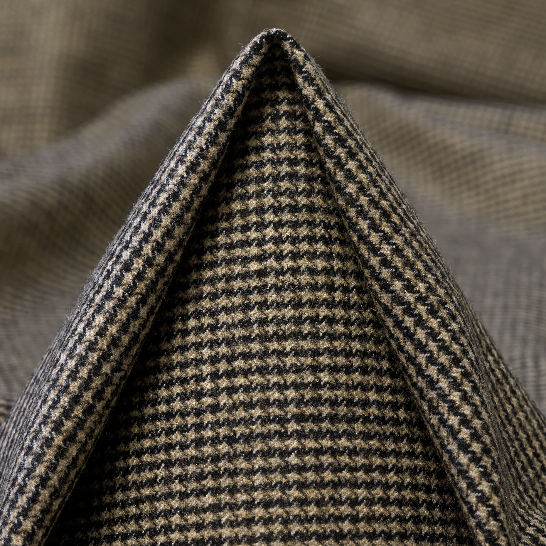 FLANNEL, VISCOSE BLEND, MICRO DESIGN, CREME BRÛLÉE&WALNUT (F000047442)