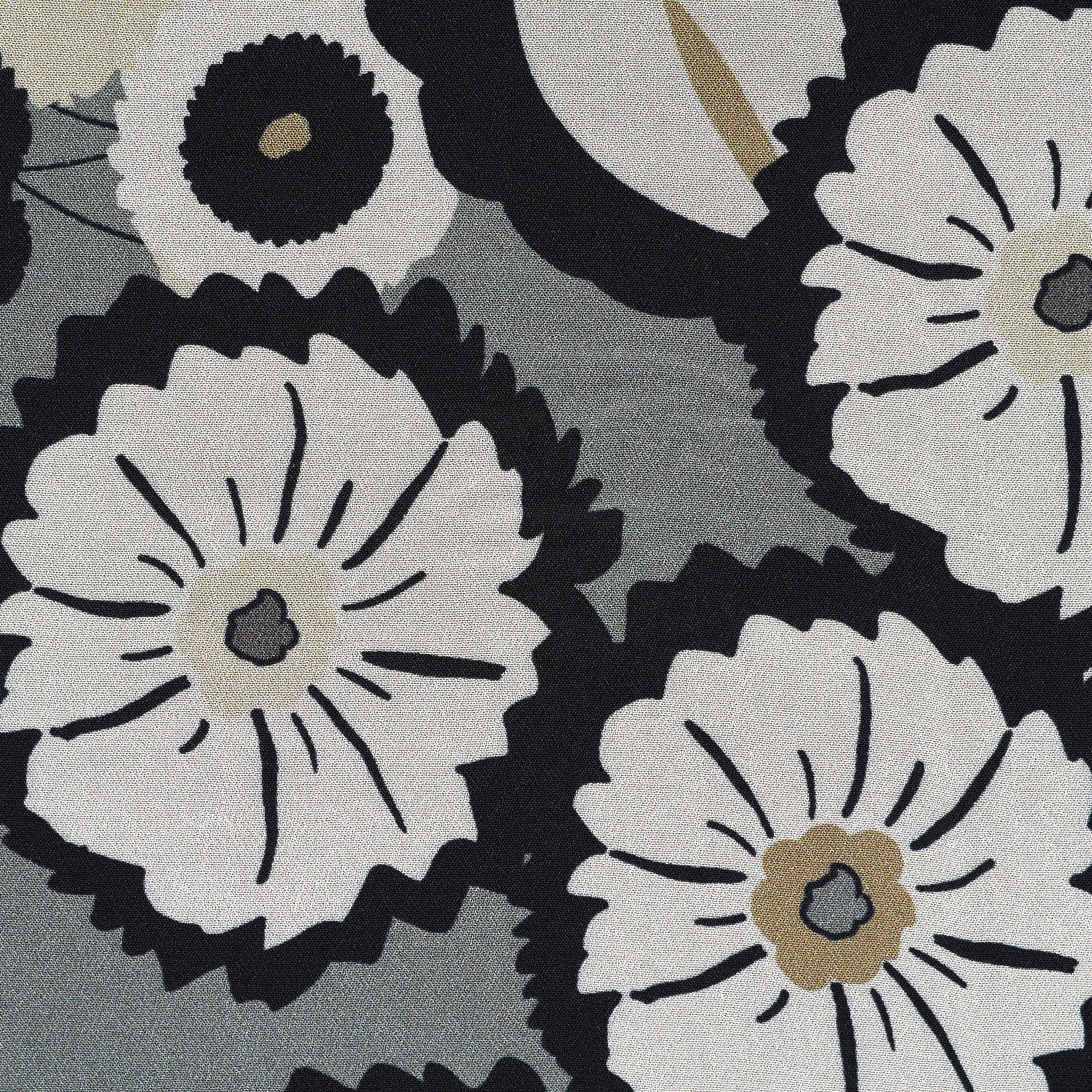 CHIFFON, VISCOSE, PRINTED, GULL GRAY&JET BLACK (F000049140) - Texture