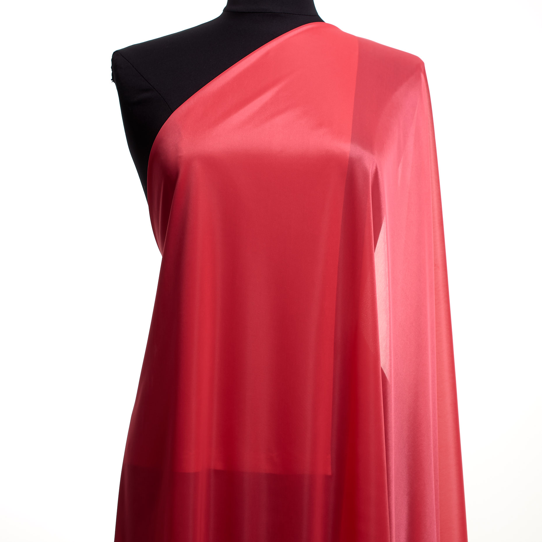 Charmeuse, Transparent, Deep Sea Coral (F000043493) - Schaufensterpuppe