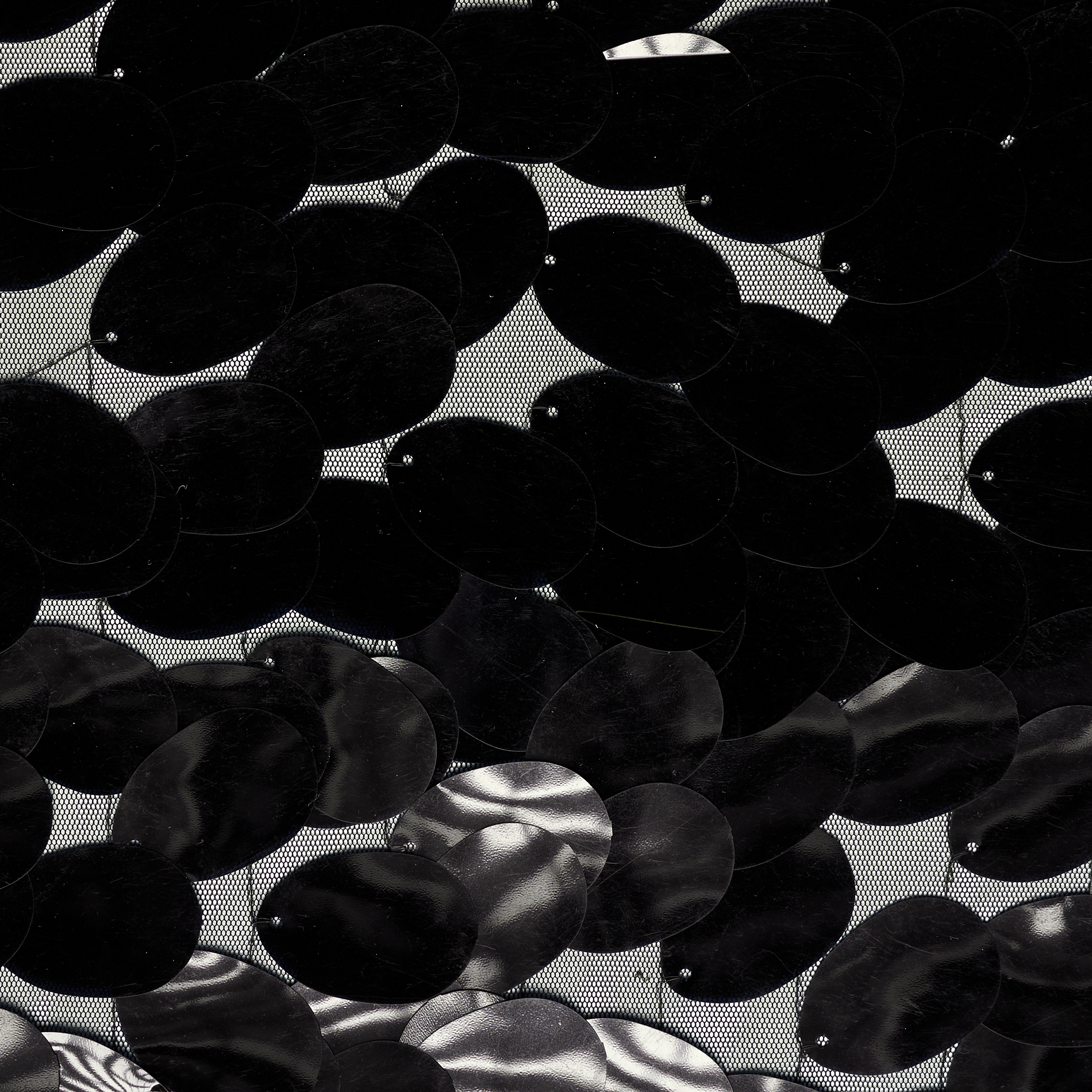 SEQUIN, TULLE, JET BLACK (F000033192) - Texture