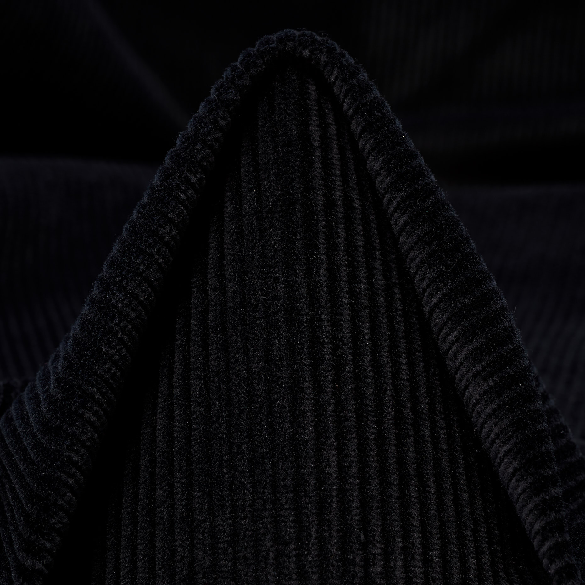 CORDUROY, COTTON, ELASTIC, RAVEN BLACK (F000044526)
