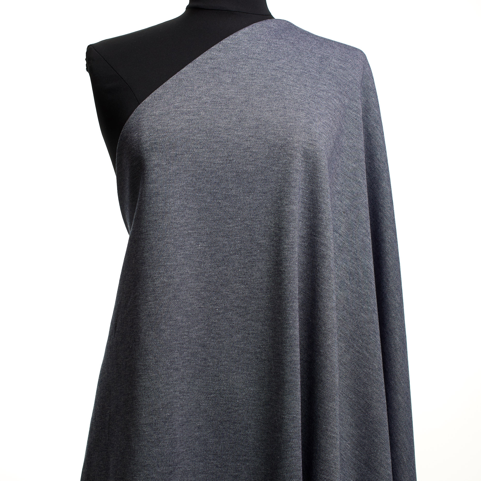 DOUBLE, JERSEY, COTTON, TRUE NAVY (F000044444) - Mannequin