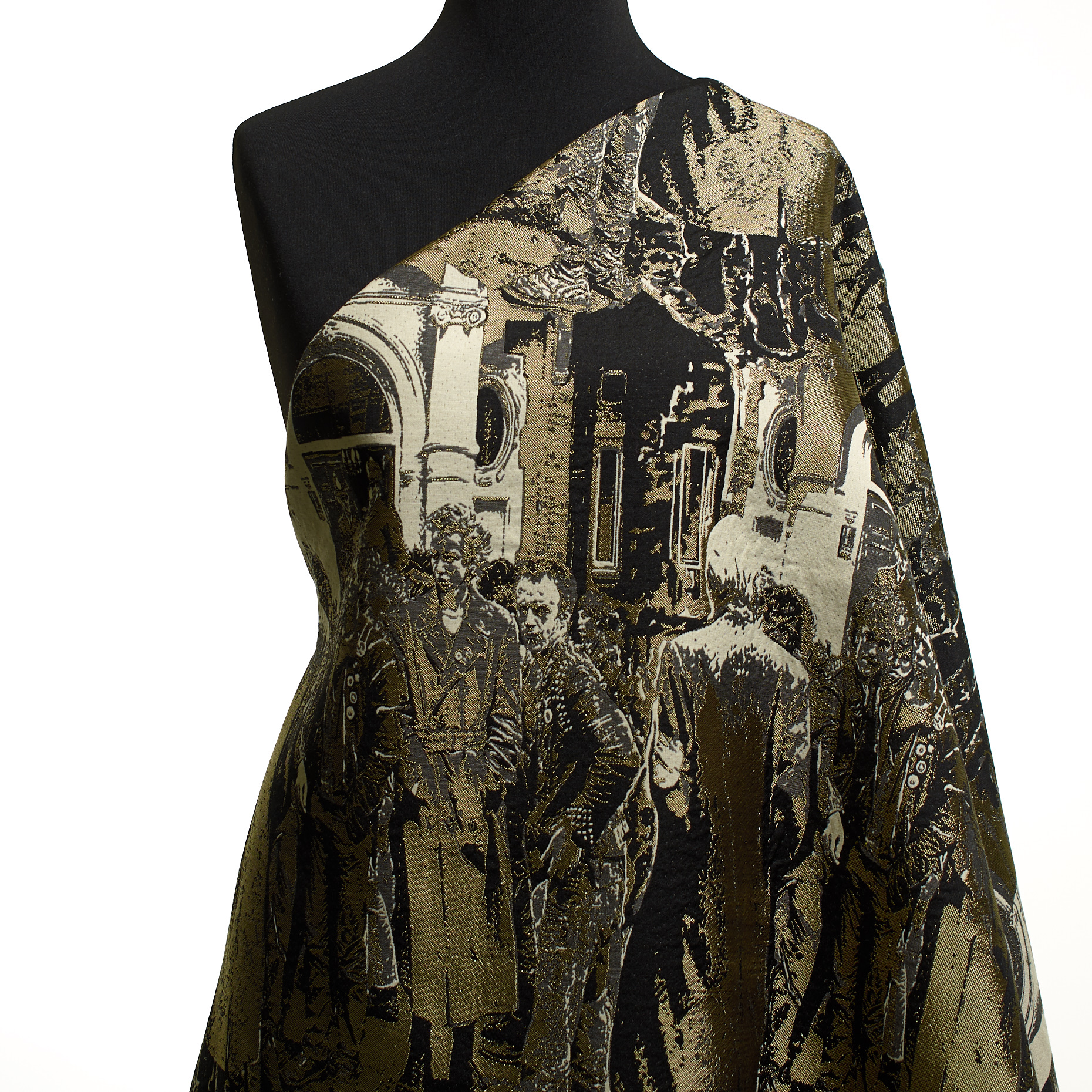 Jacquard, Acétate, Coton Mixte , Simply Taupe (P000004730) - Mannequin