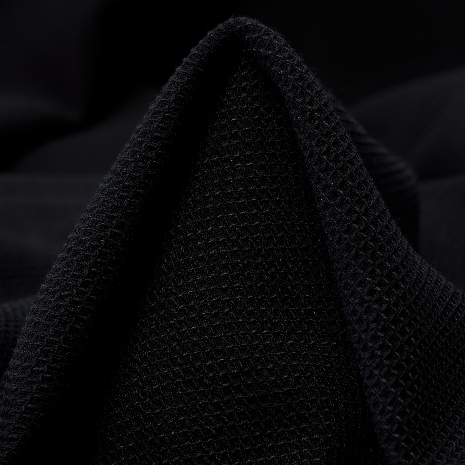 Pique, Wełna Wiskoza, Stretch, Black Sand (F000038511)