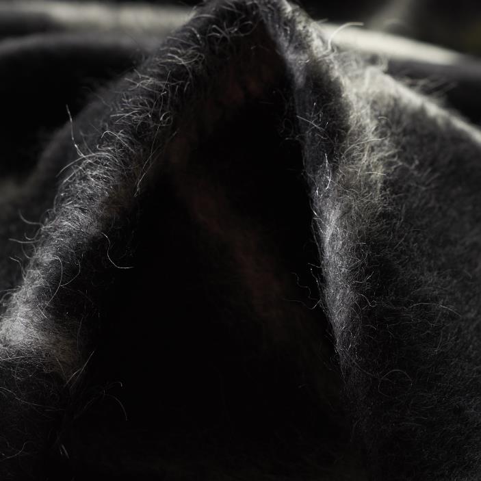 JERSEY, MOHAIR, RAVEN BLACK