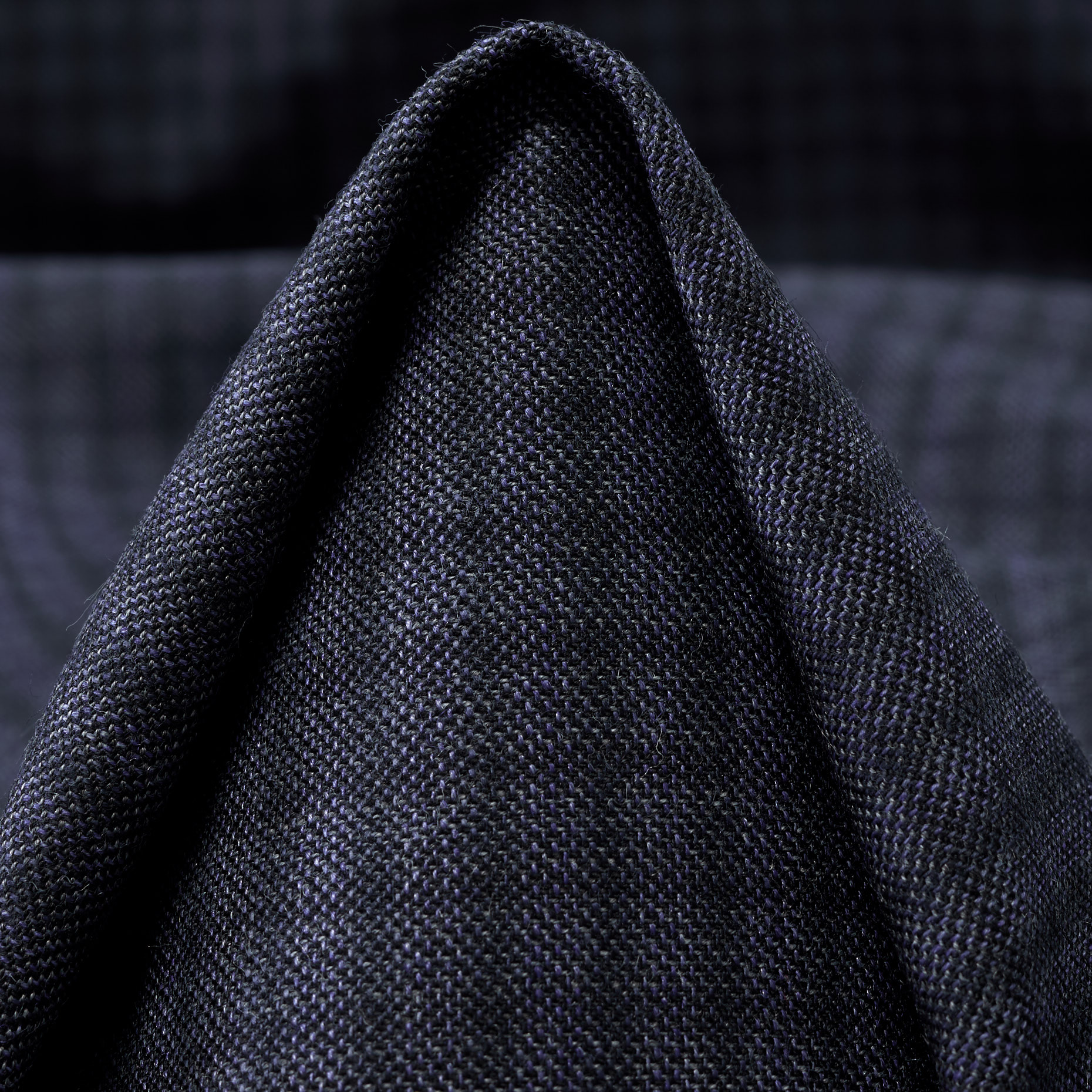 Wełna dziewicza, Kratka, Blue Indigo (F000044417)