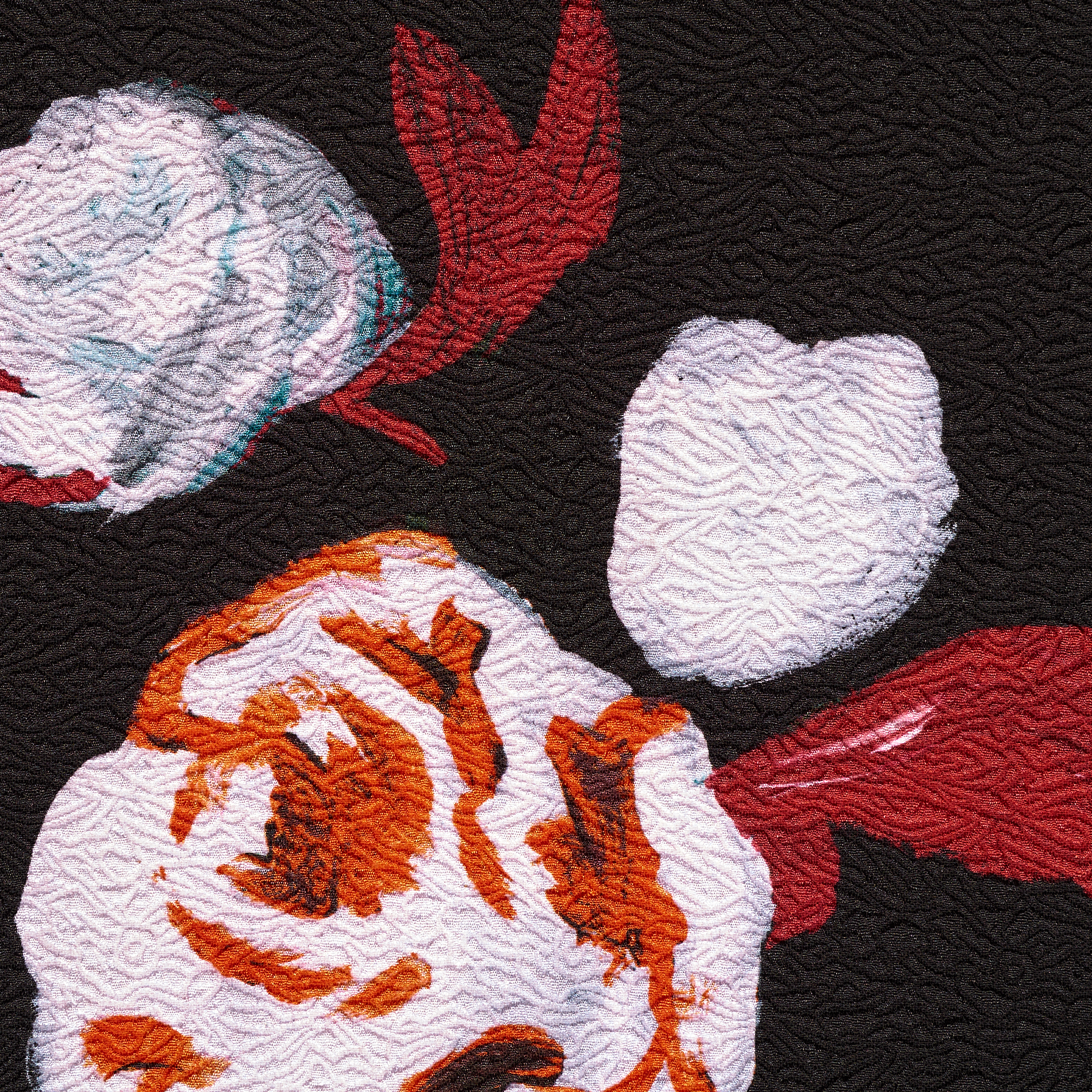 CRÊPE, WRINKLY, PRINTED, MULCH (F000033320) - Texture