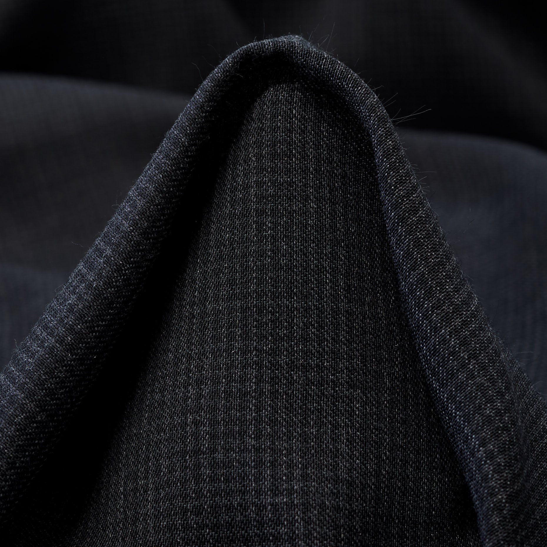 CRÊPE, WOOL BLEND, ANTHRACITE&RAVEN BLACK (F000043347)