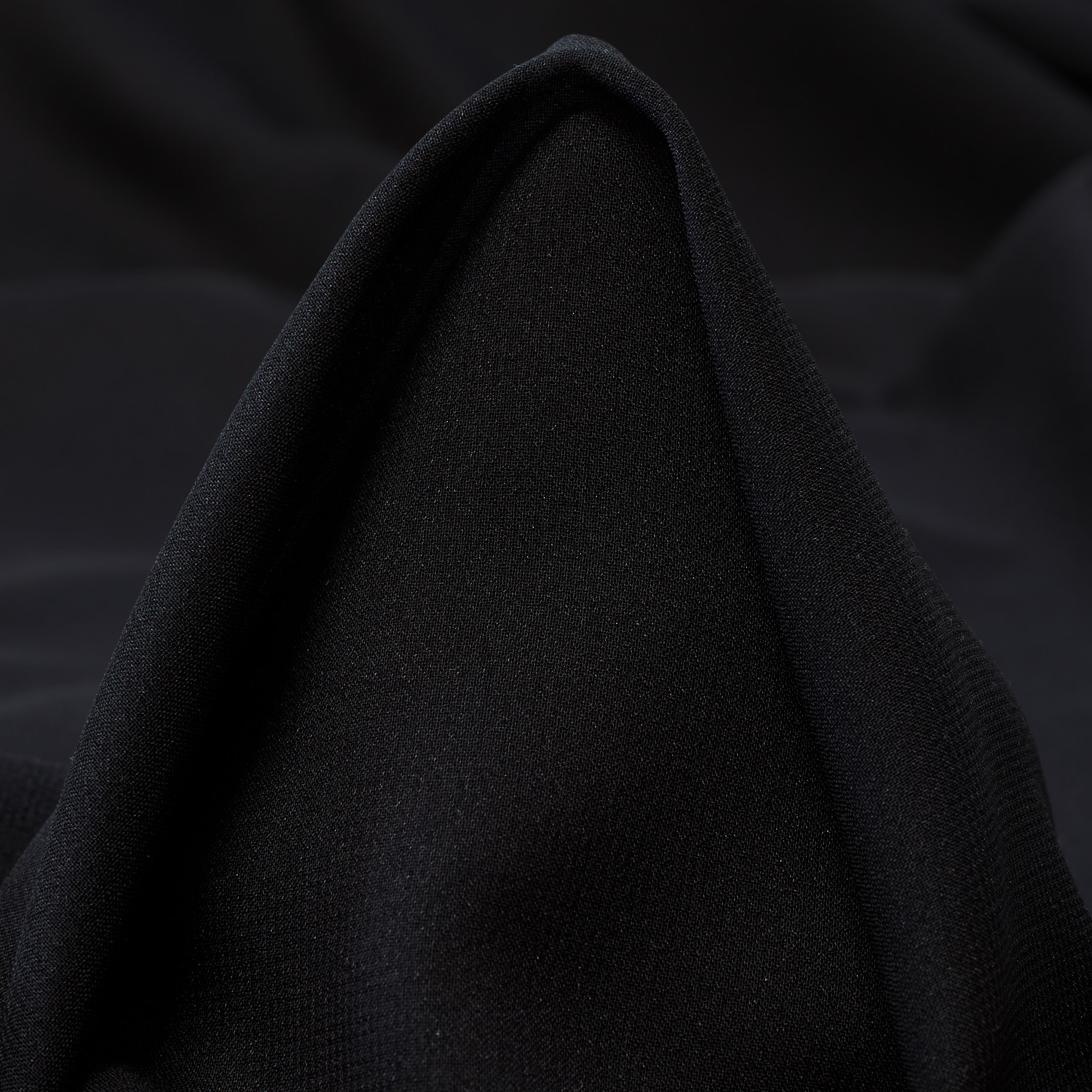 Crêpe De Chine, Jet Black (F000002577)