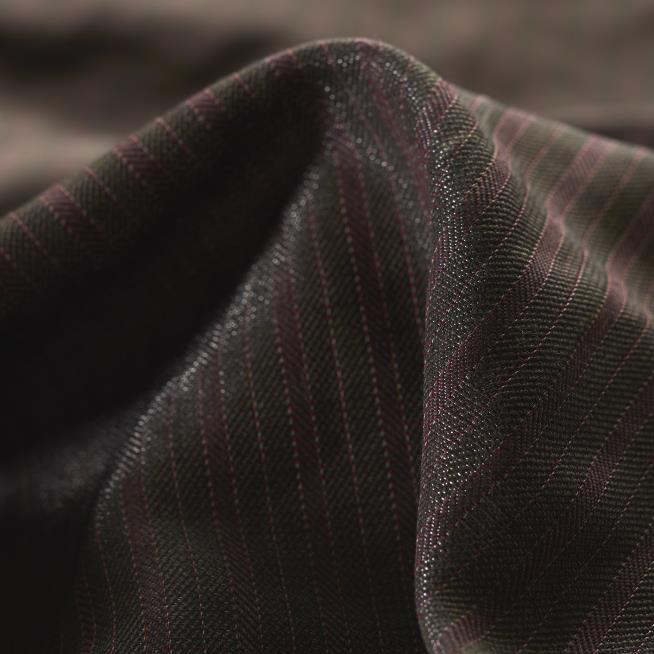 VIRGIN WOOL, METALLIC, STRIPES, COFFEE QUARTZ (F000027295)