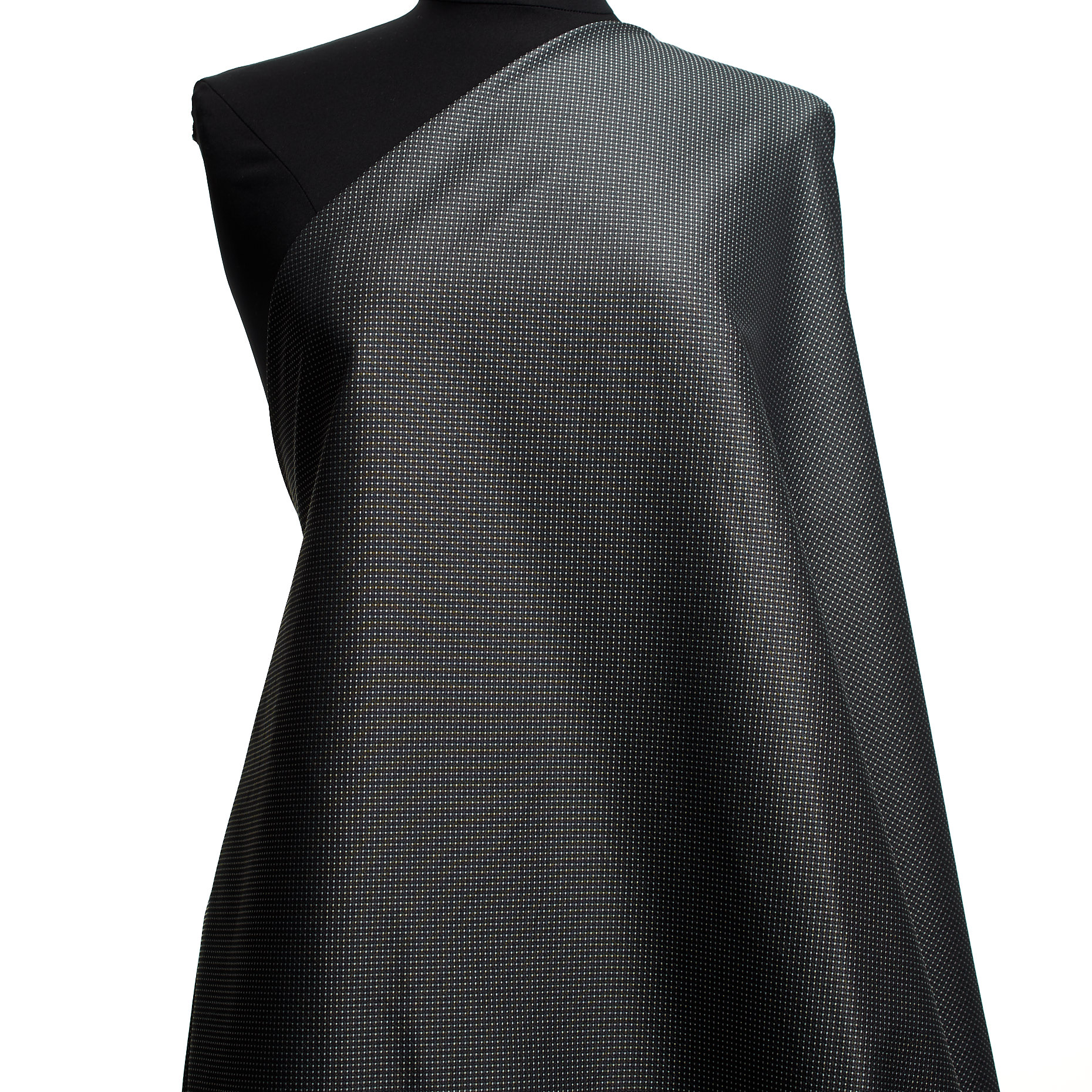 JACQUARD, TAFFETA, MICRO DESIGN, BLACK&SAND (F0000954) - Mannequin
