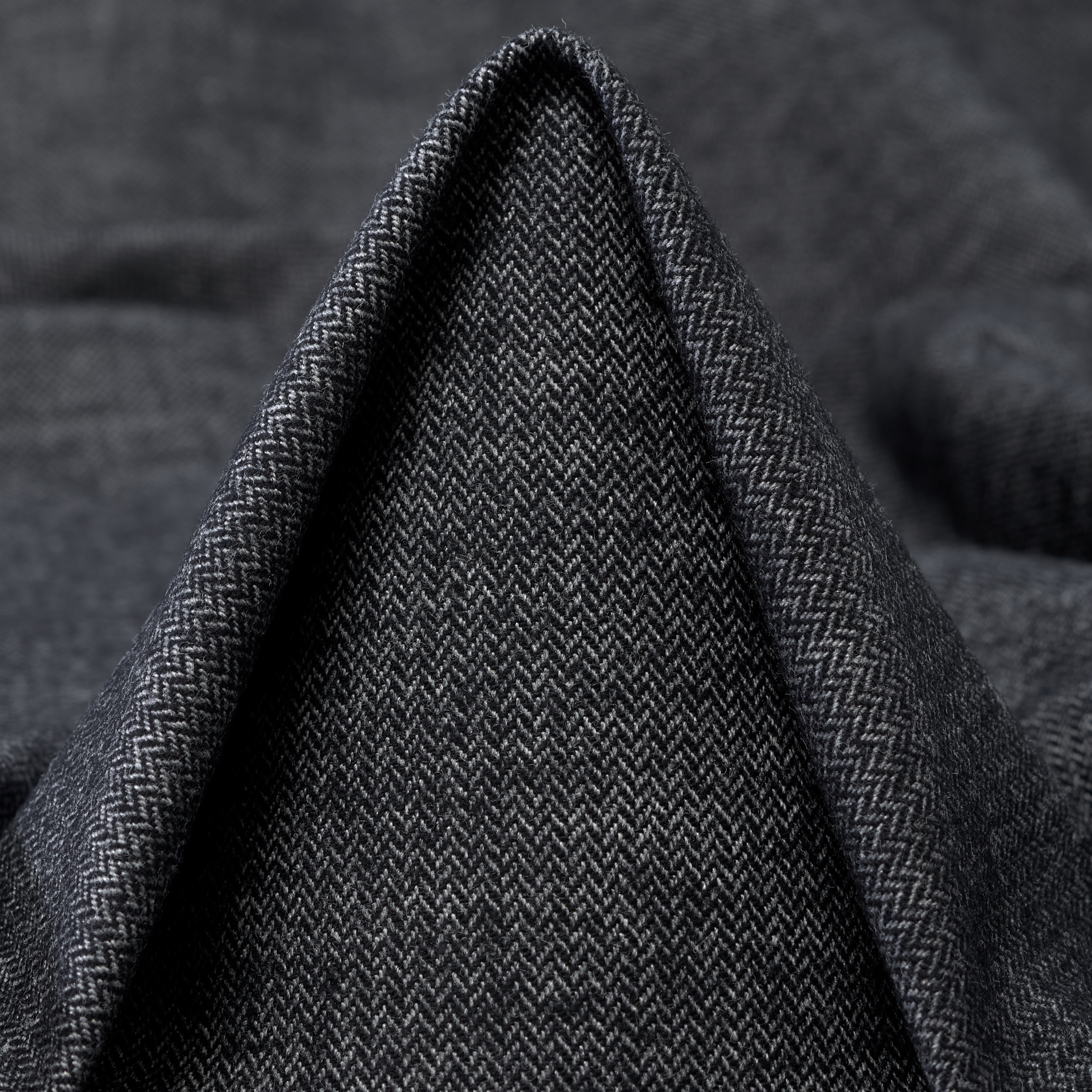 HERRINGBONE, COTTON, MELANGE, BLACKENED PEARL (F000047906)