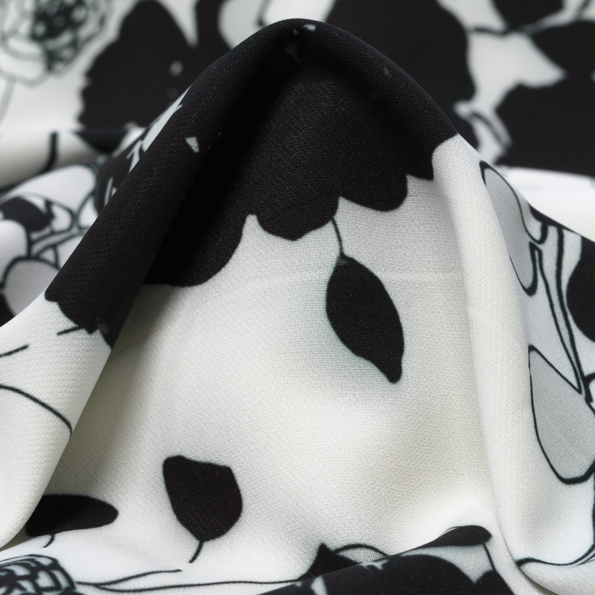 TECHNO STRETCH, PRINTED, BLACK&WHITE (F000031340)