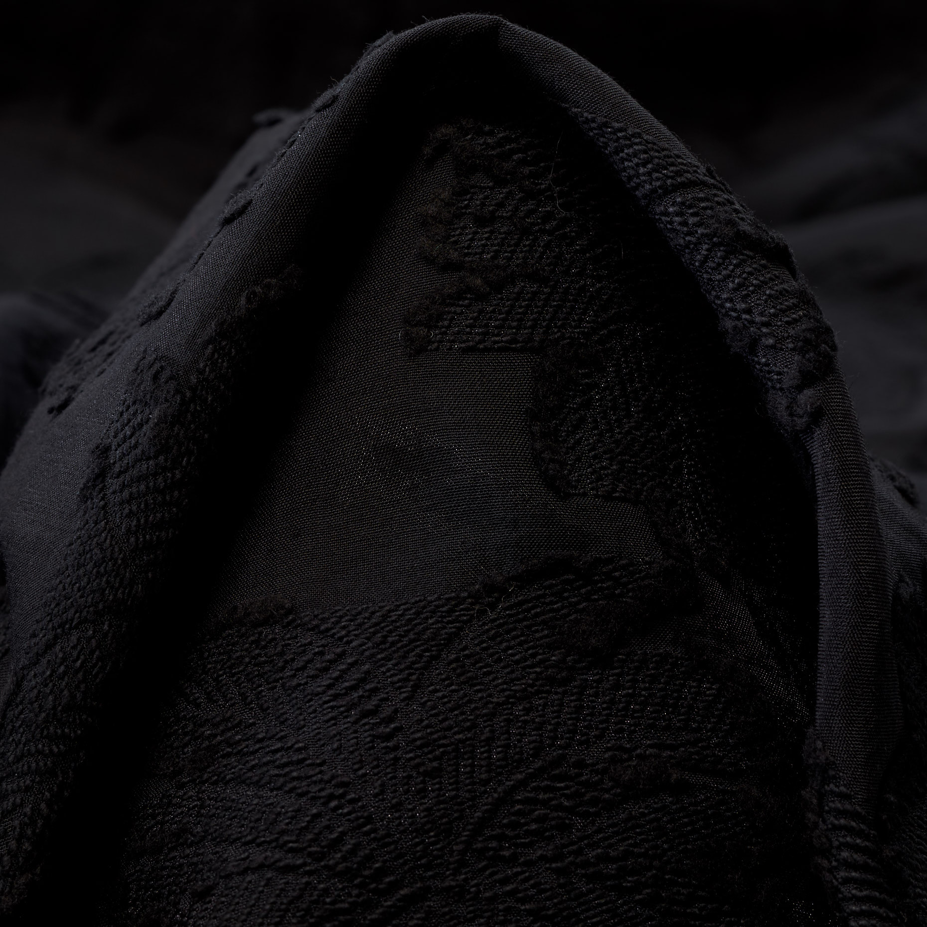 Algodón, Bordado, Raven Black