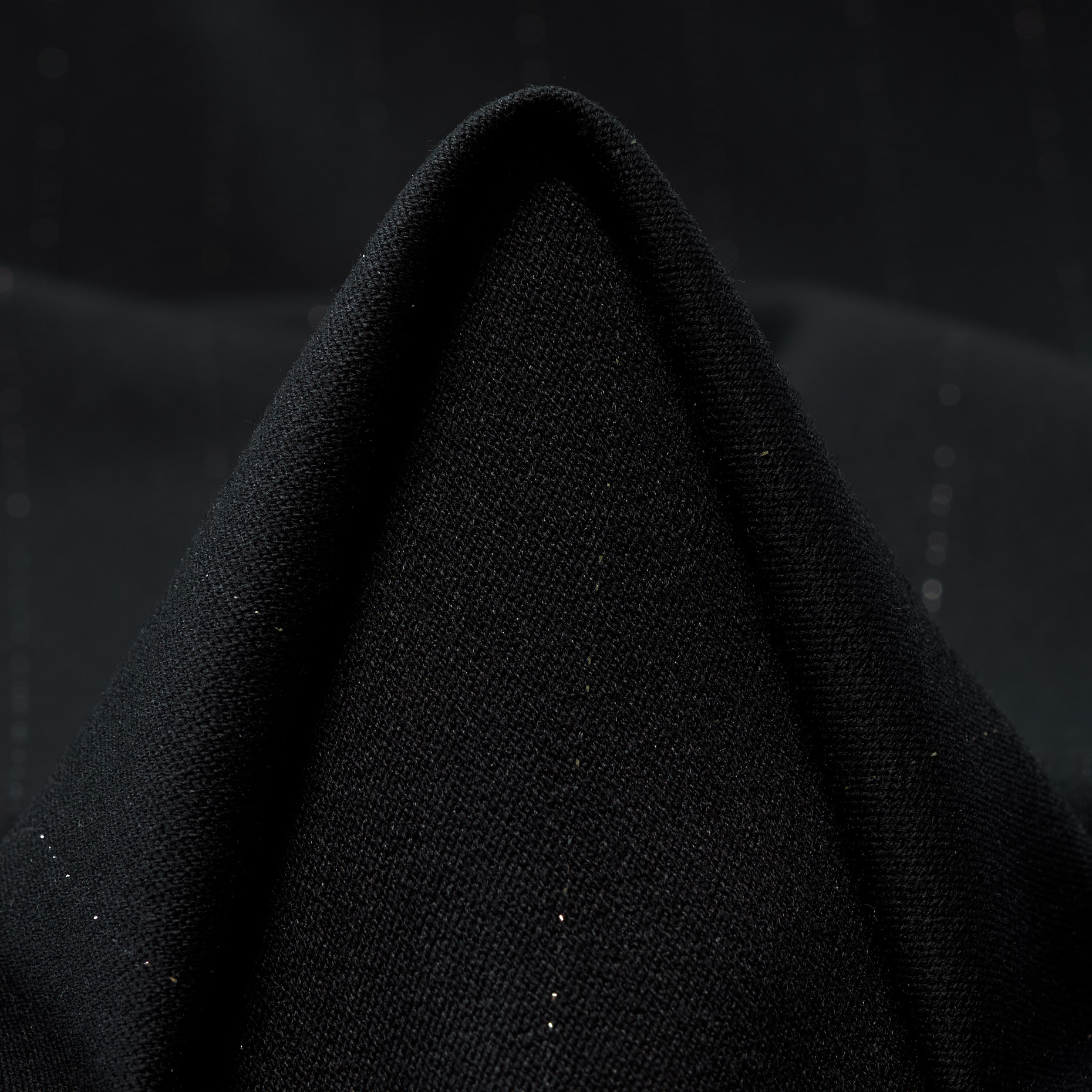 Viscosa Mix, Telas a Rayas, Lúrex, Raven Black&Silver (F000045368)