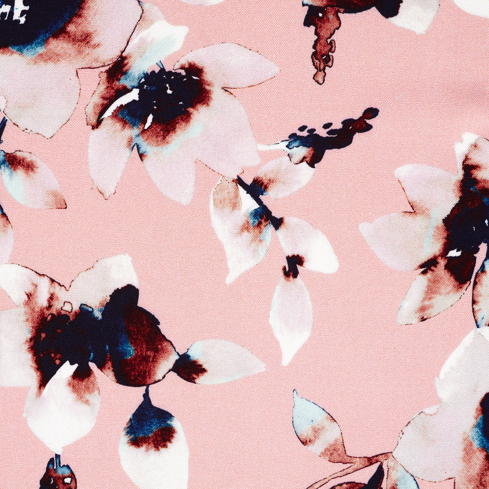 Twill, Viskose, Bedruckt, Chalk Pink (F000038360) - Gewebe