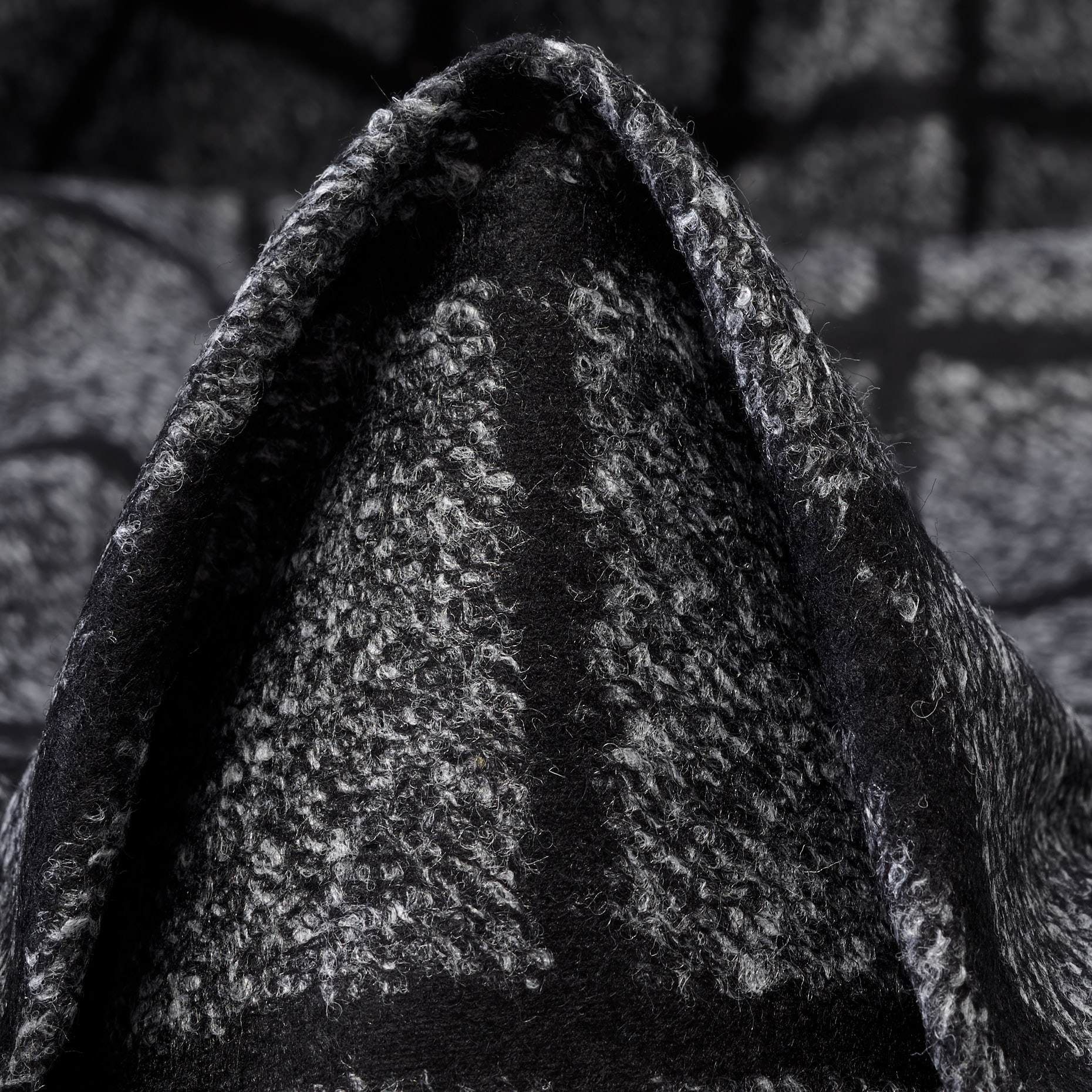 JERSEY, JACQUARD, WOOL BLEND, RAVEN BLACK (F000044725)