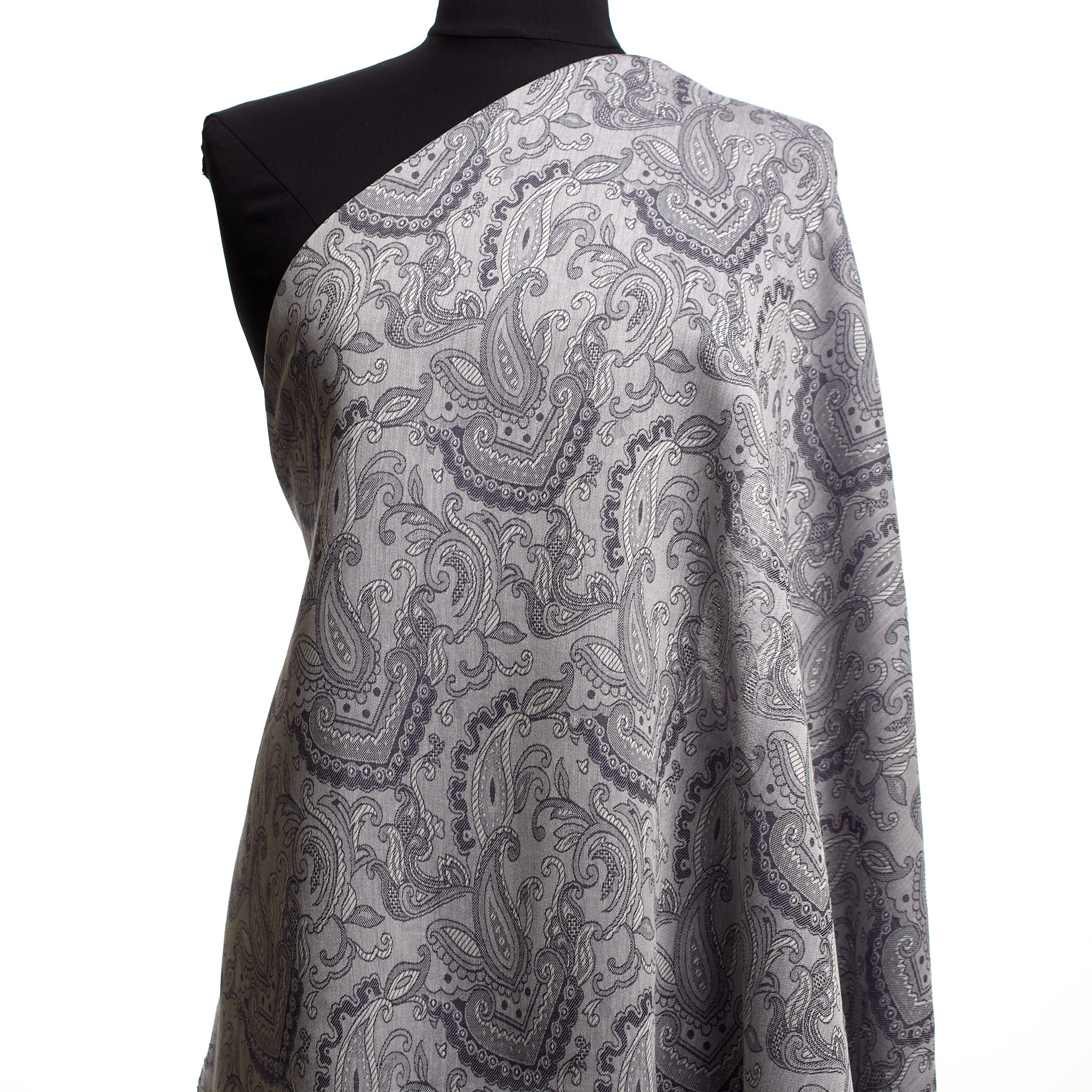 Żakard, Wiskoza, Paisley, Dolphin (F000043250) - Manekin