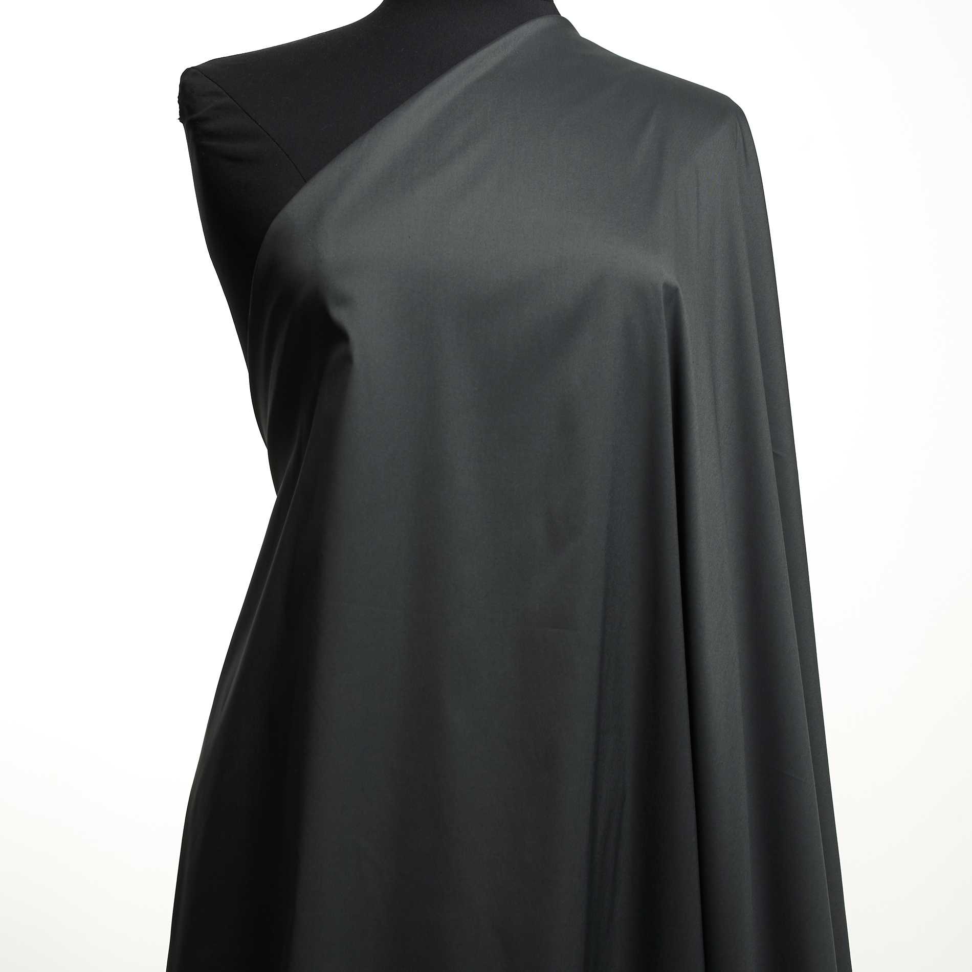POPLIN, COTTON, ELASTIC, GUNMETAL (F000029688) - Mannequin
