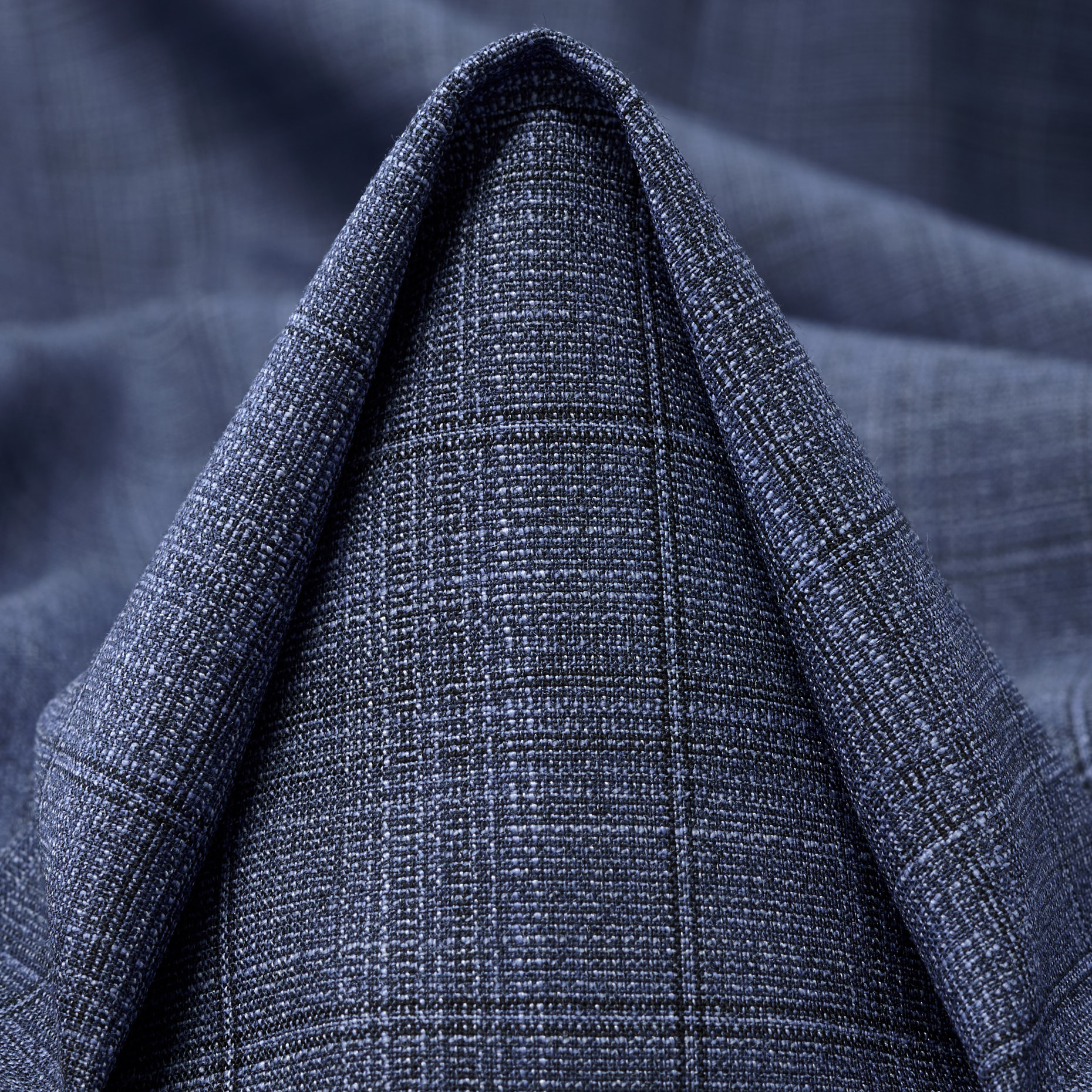 Mieszanka wełny, Kratka, Stretch, Stonewash (F000044492)