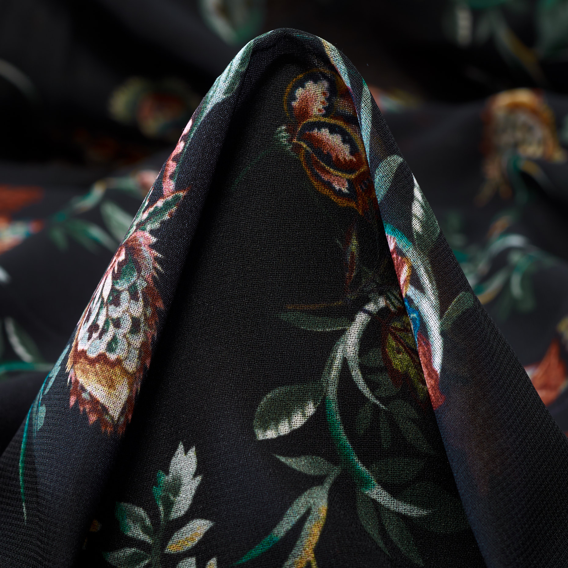 CHIFFON, FLORAL, BLACKENED PEARL&CINNAMON STICK (F000041253)