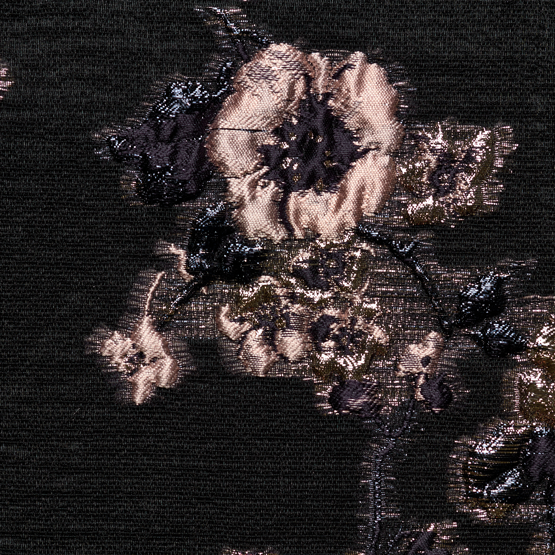 JACQUARD, WOOL BLEND, METALLIC, PURPLE VELVET (F000048655) - Texture