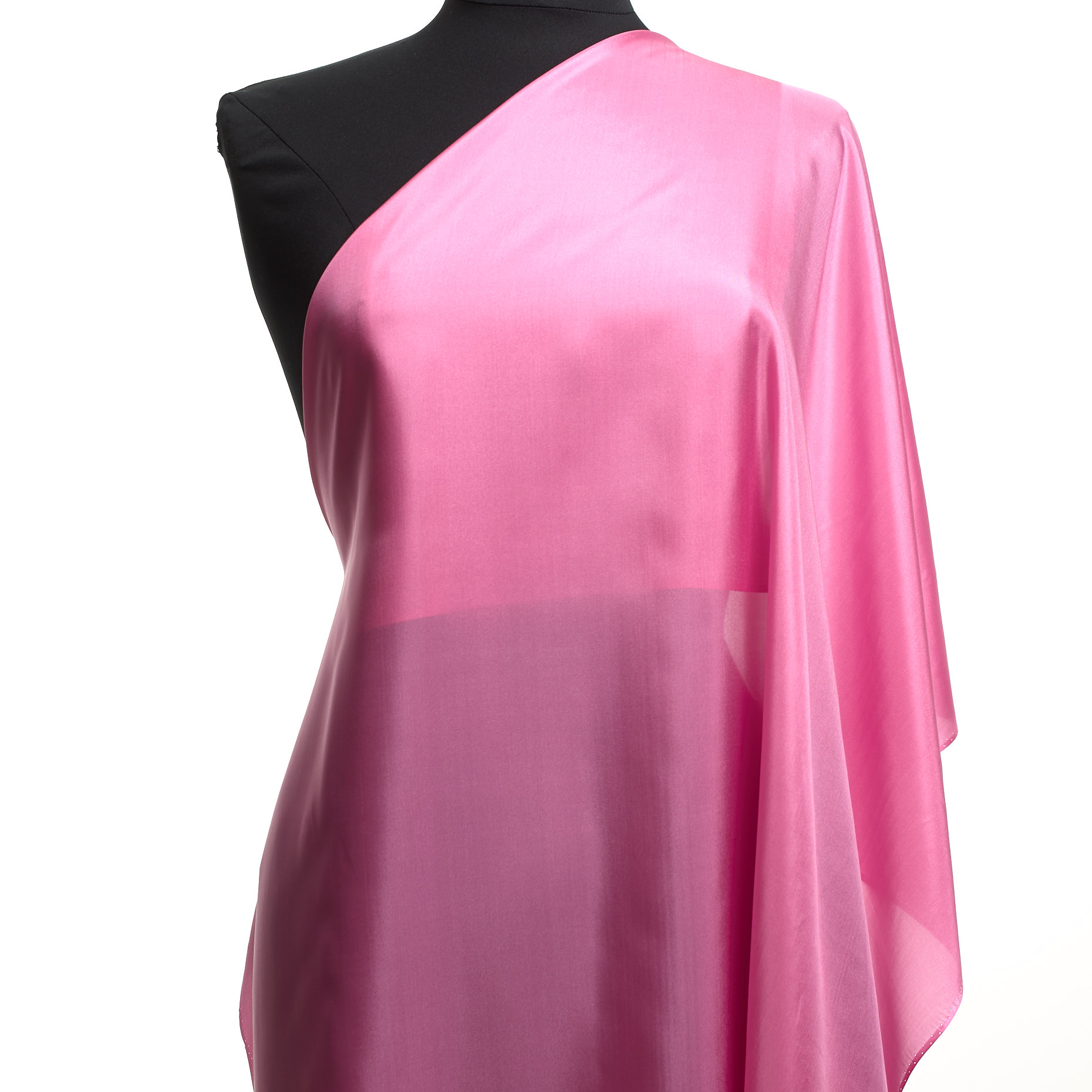 Chiffon, Soie, Chatoyant, Aurora Pink (F000036261) - Mannequin