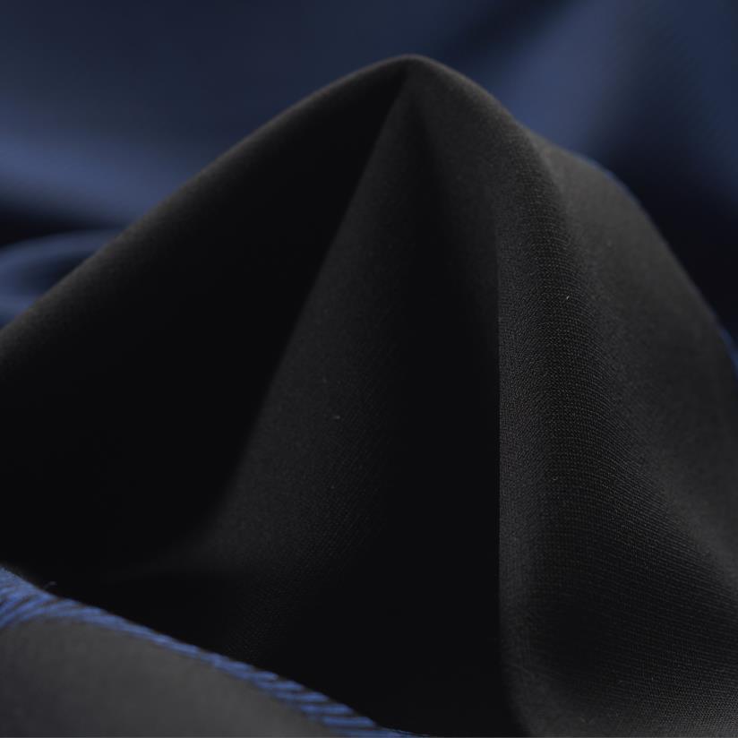 DOUBLE, TWILL, VISCOSE BLEND, NAVY PEONY (F000027201)