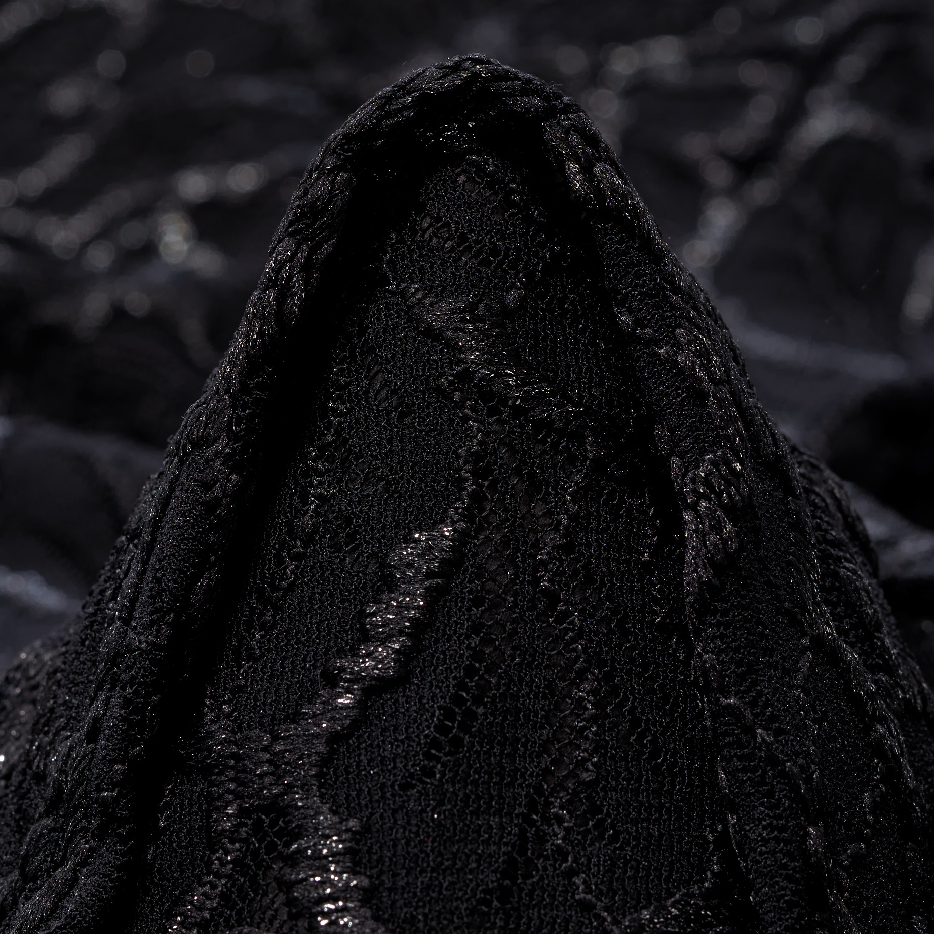 LACE, FLORAL, ELASTIC, JET BLACK (F000045540)