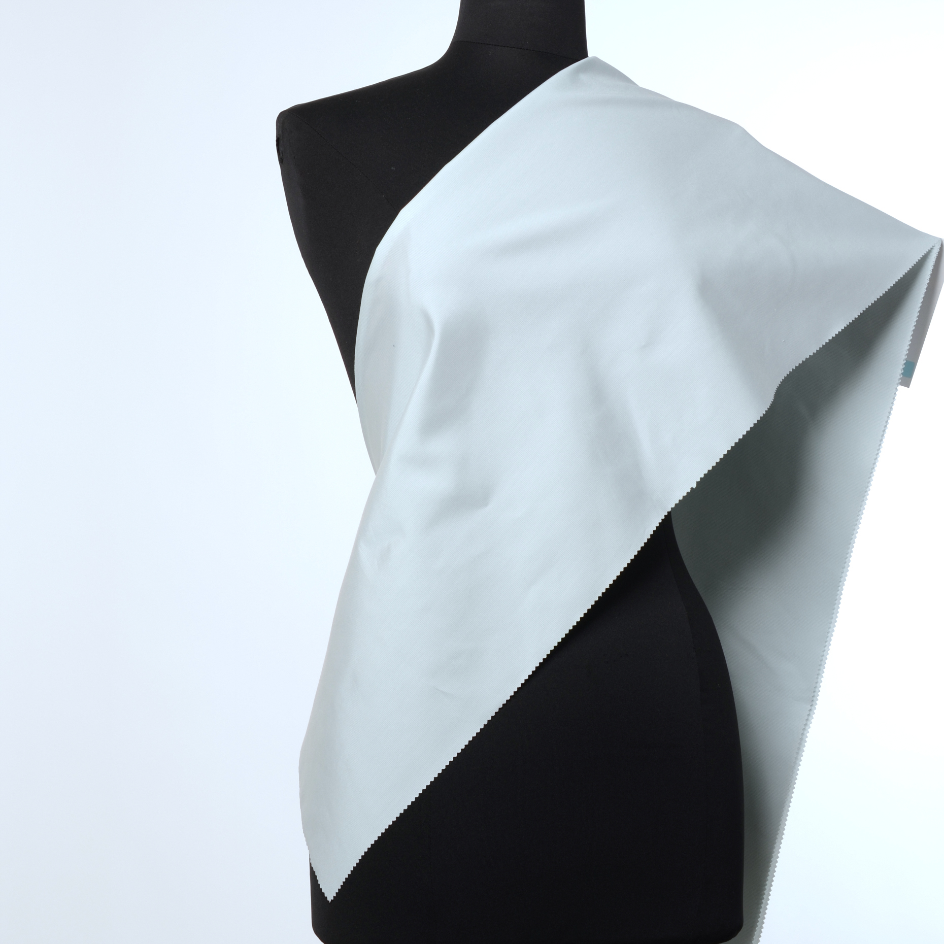 Podszewka, Bawełna Wiskoza, Paski, Arctic Ice (F000006036) - Manekin