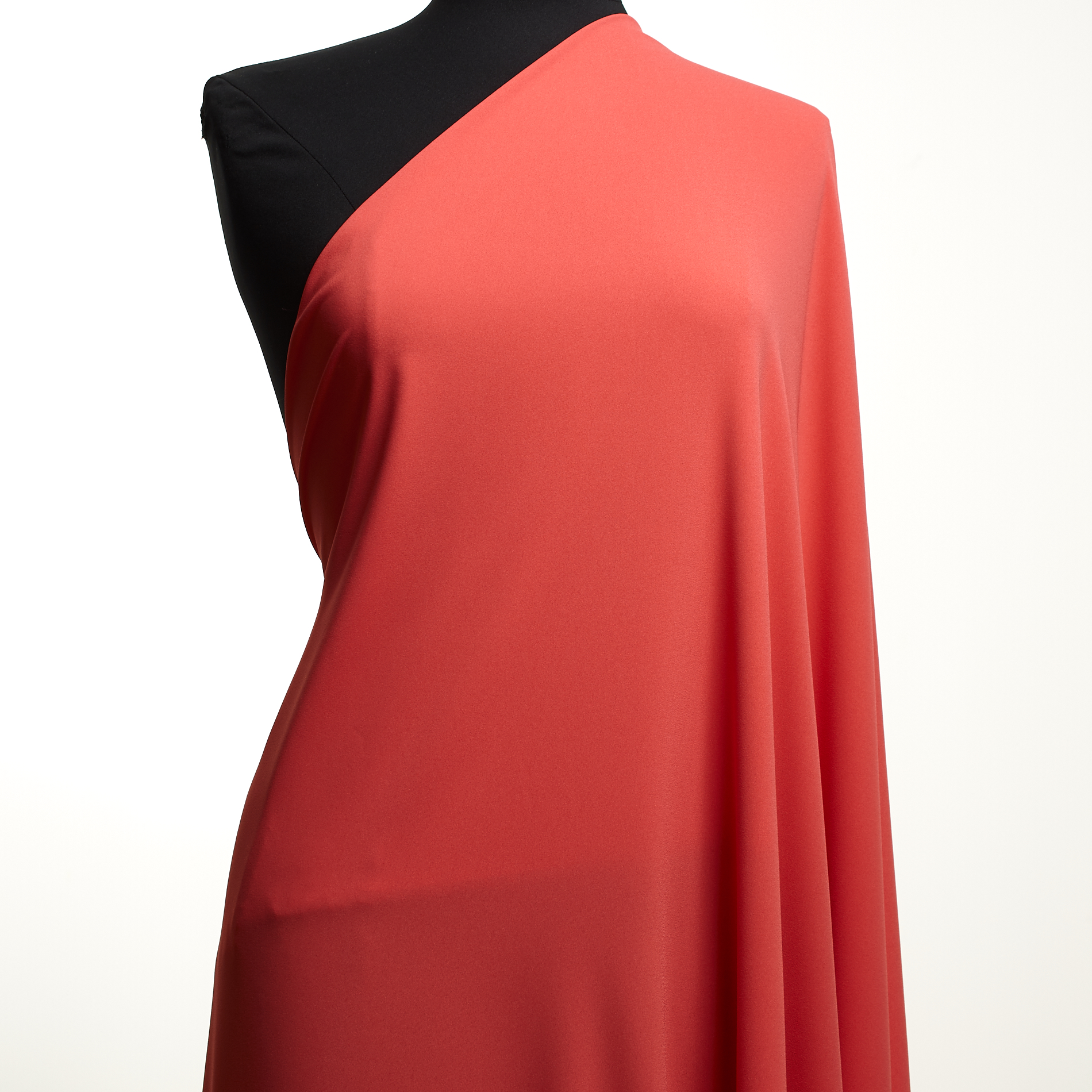 CRÊPE DE CHINE, ELASTIC, SUN KISSED CORAL (F000034535) - Mannequin