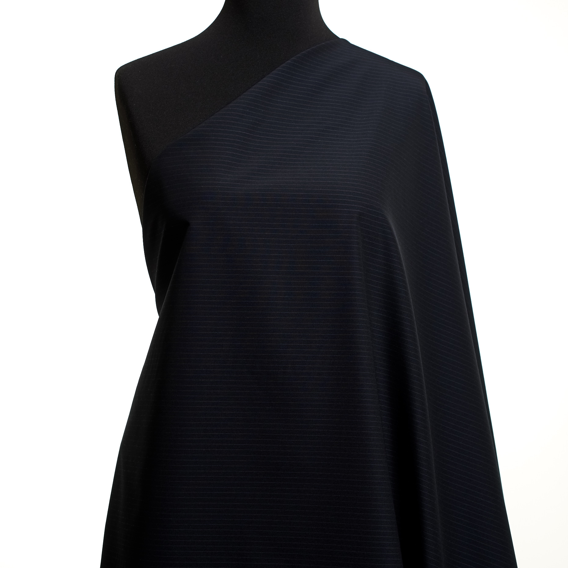 Lana Mix, Telas a Rayas, Atomic Blue&Raven Black (F0000592) - Maniquí