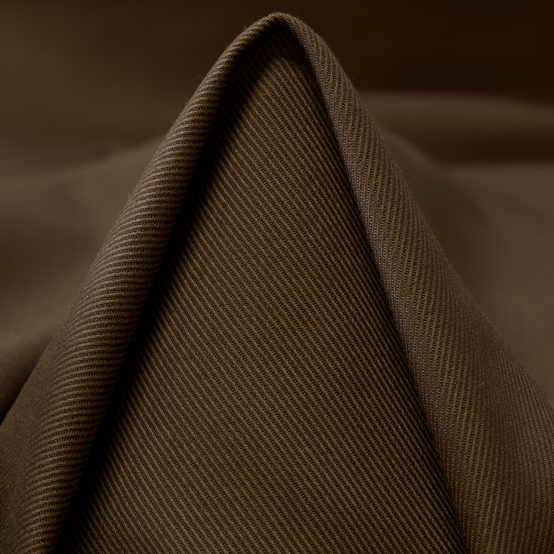 TWILL, COTTON, ELASTIC, COCOA BROWN (F000047601)