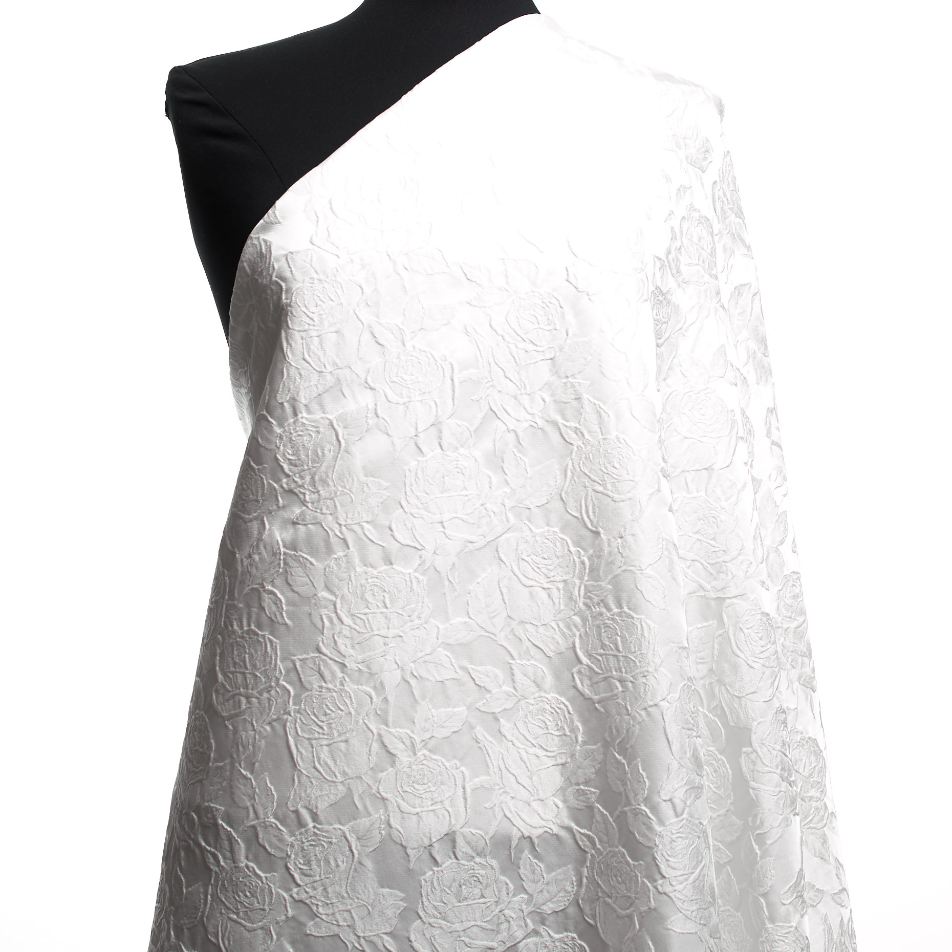 Jacquard, Floral, Snow White (B0000052) - Mannequin