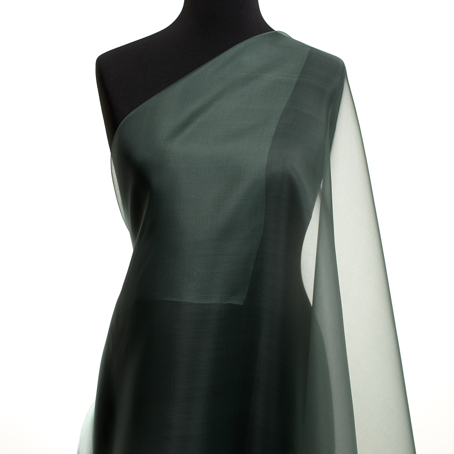 ORGANZA, SILK, SHIMMERING, MILKY GREEN (F000049161) - Mannequin