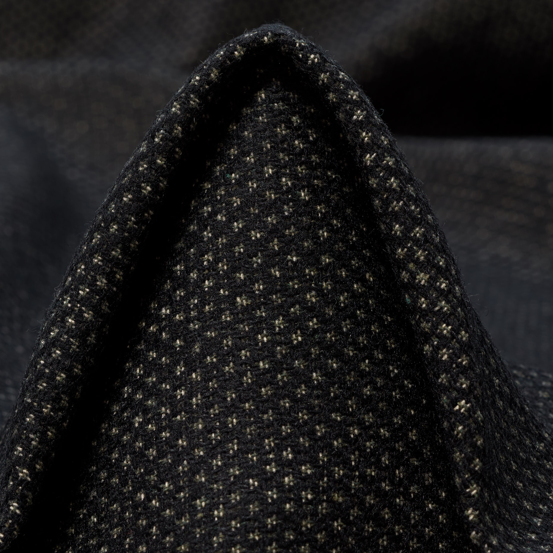 WOOL BLEND, WOOL BLEND, MICRO DESIGN, ANTIQUE WHITE&RAVEN BLACK (F000045223)