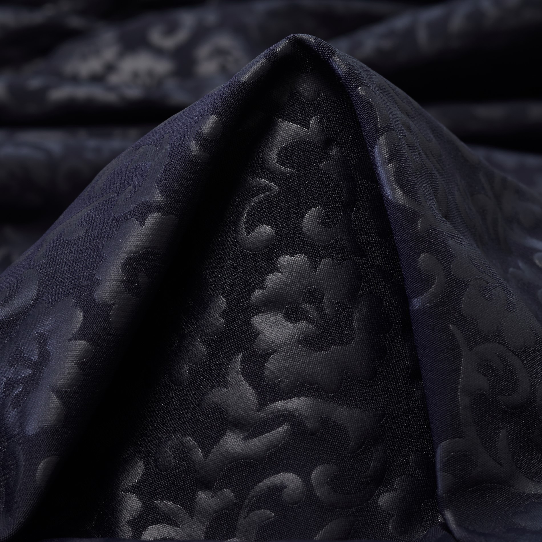 Techno Stretch, Poliammide, Stampato, Midnight Blue