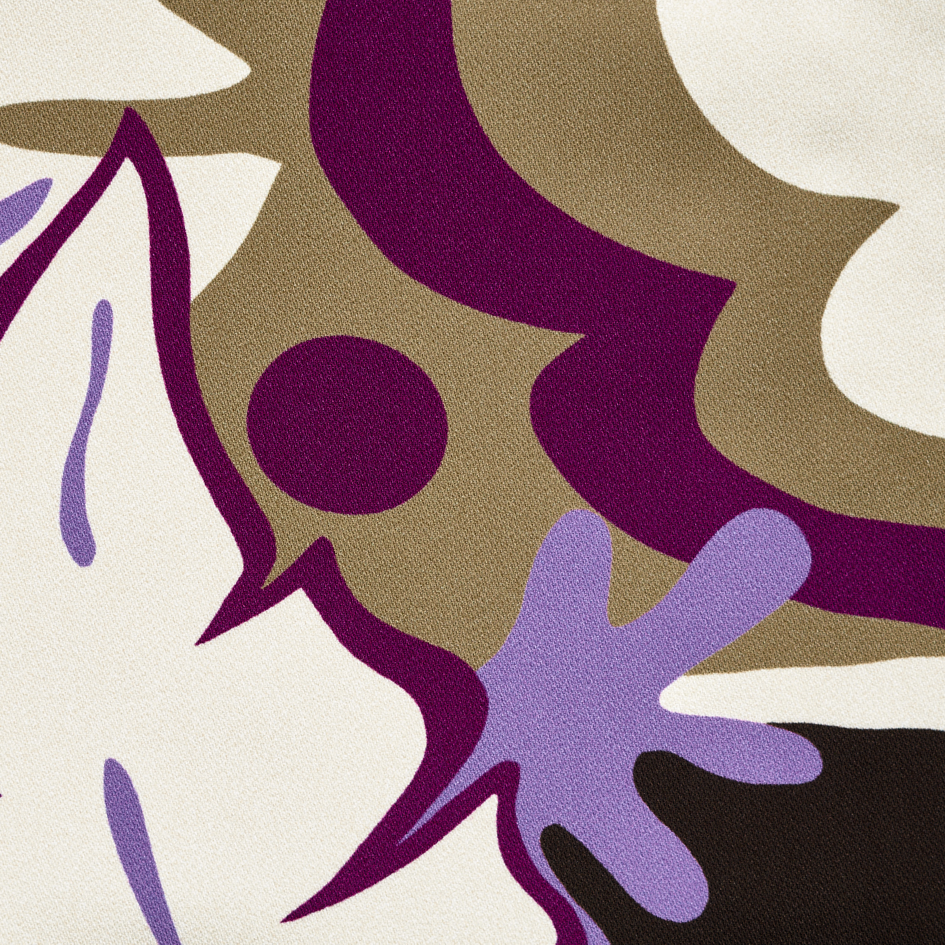 CRÊPE DE CHINE, VISCOSE, PRINTED, PURPLE POTION&LAVENDER (F000049409) - Texture