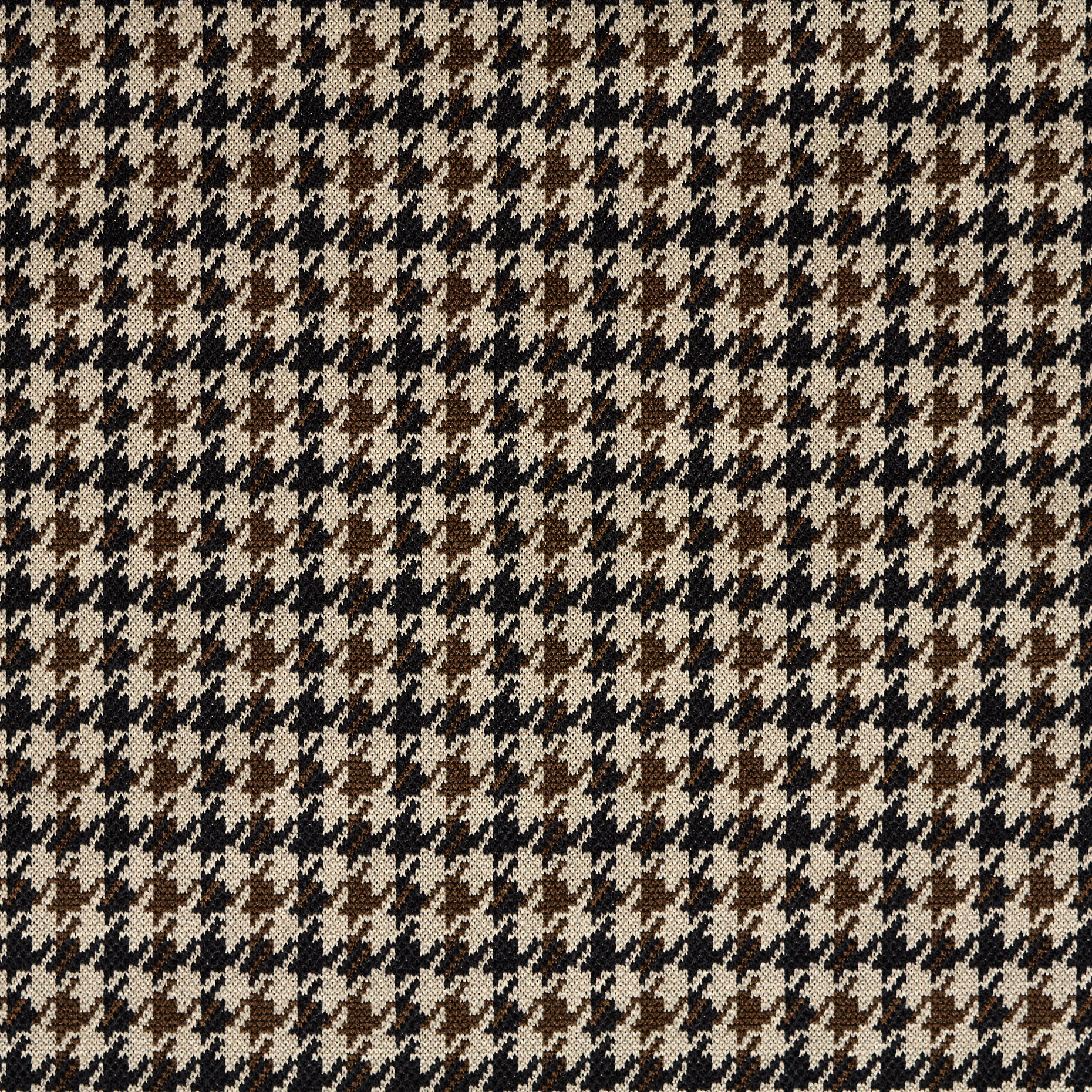 Jersey, Jacquard, Hahnentritt, Oyster Gray&Dark Olive (F000043958) - Gewebe